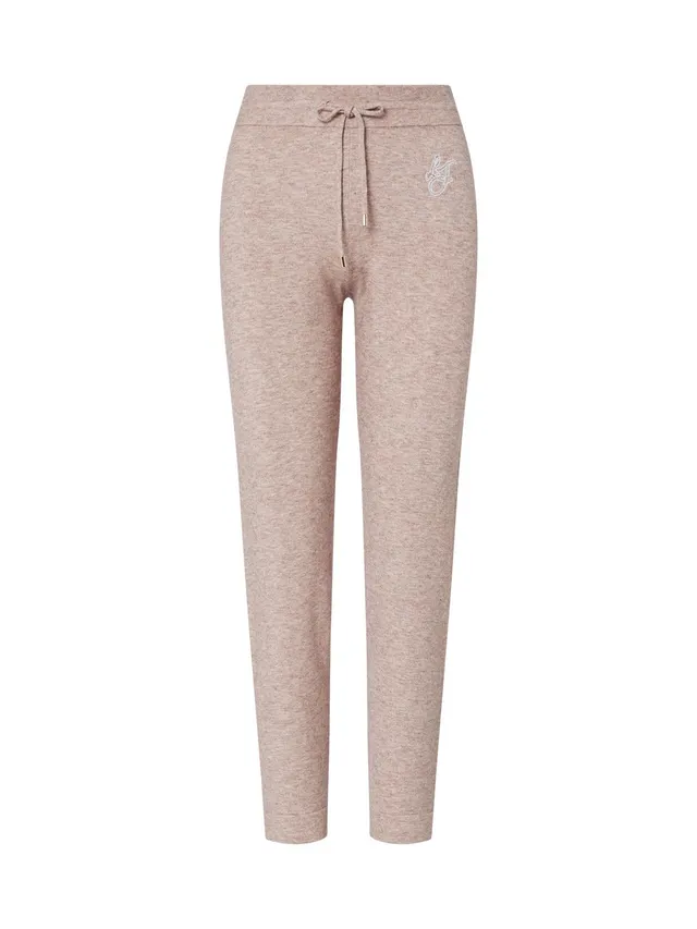 Liu Jo Pantaloni Maglia Logo LJ Coulisse Gamba con Spacchetti