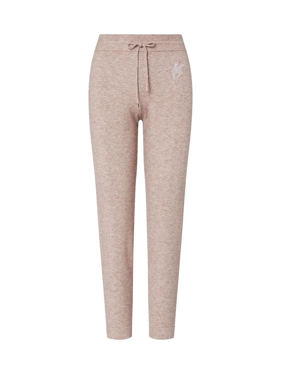 Liu Jo Pantaloni Maglia Logo LJ Coulisse Gamba con Spacchetti