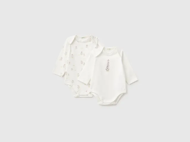 United Colors of Benetton Bodysuits Body Cotone Bio 2 Pezzi Neonato