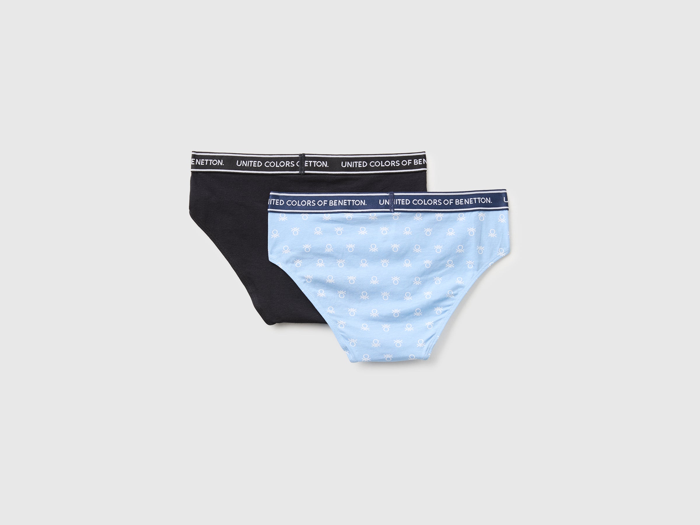 United Colors of Benetton Slip Cotone Elastic Logo 2 Pezzi 3-4