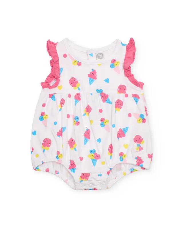 TucTuc Tutine Pagliaccetto gelati neonata bianco 3-6 mesi