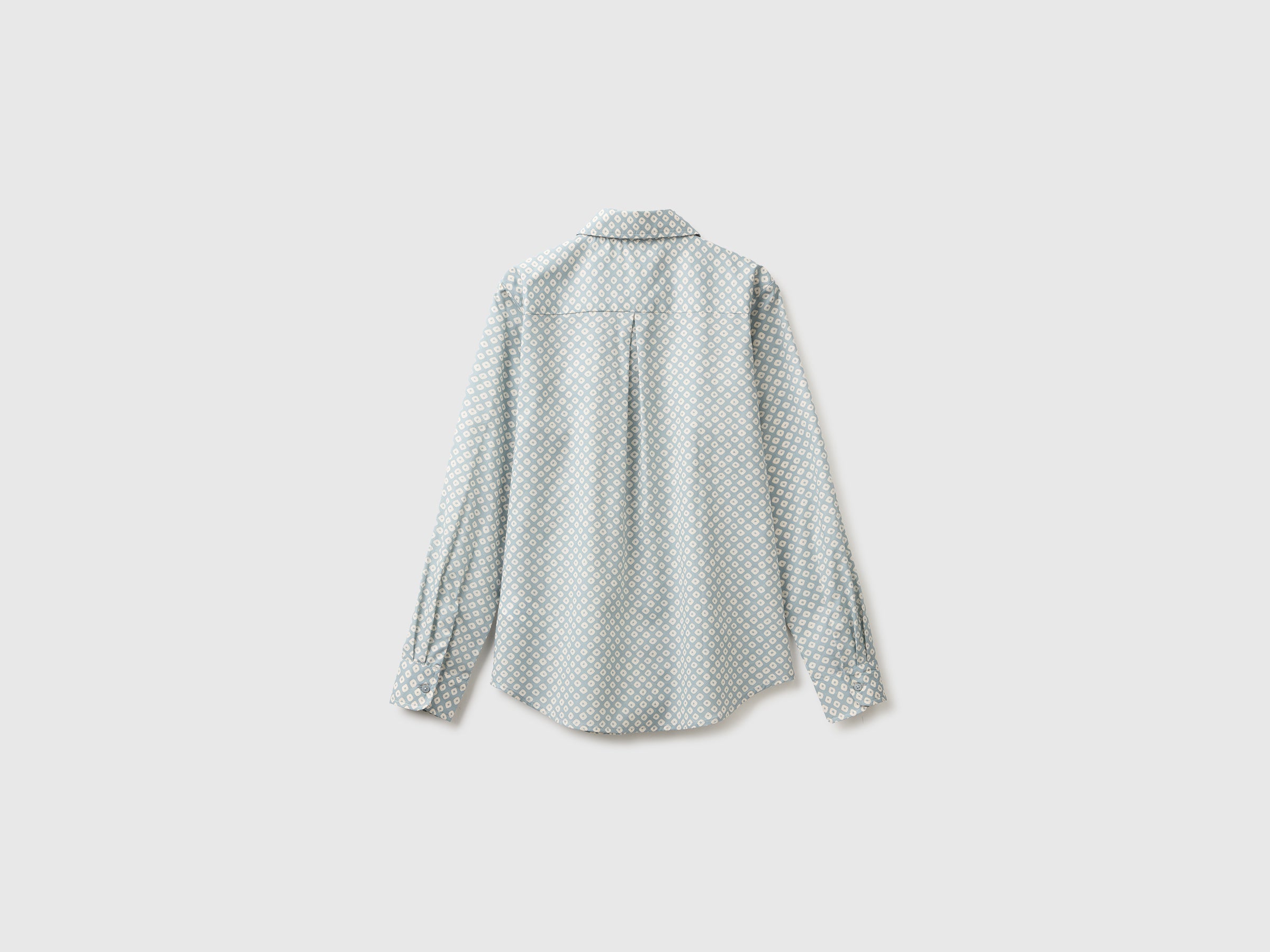 United Colors of Benetton camicia cotone fantasia manica lunga S
