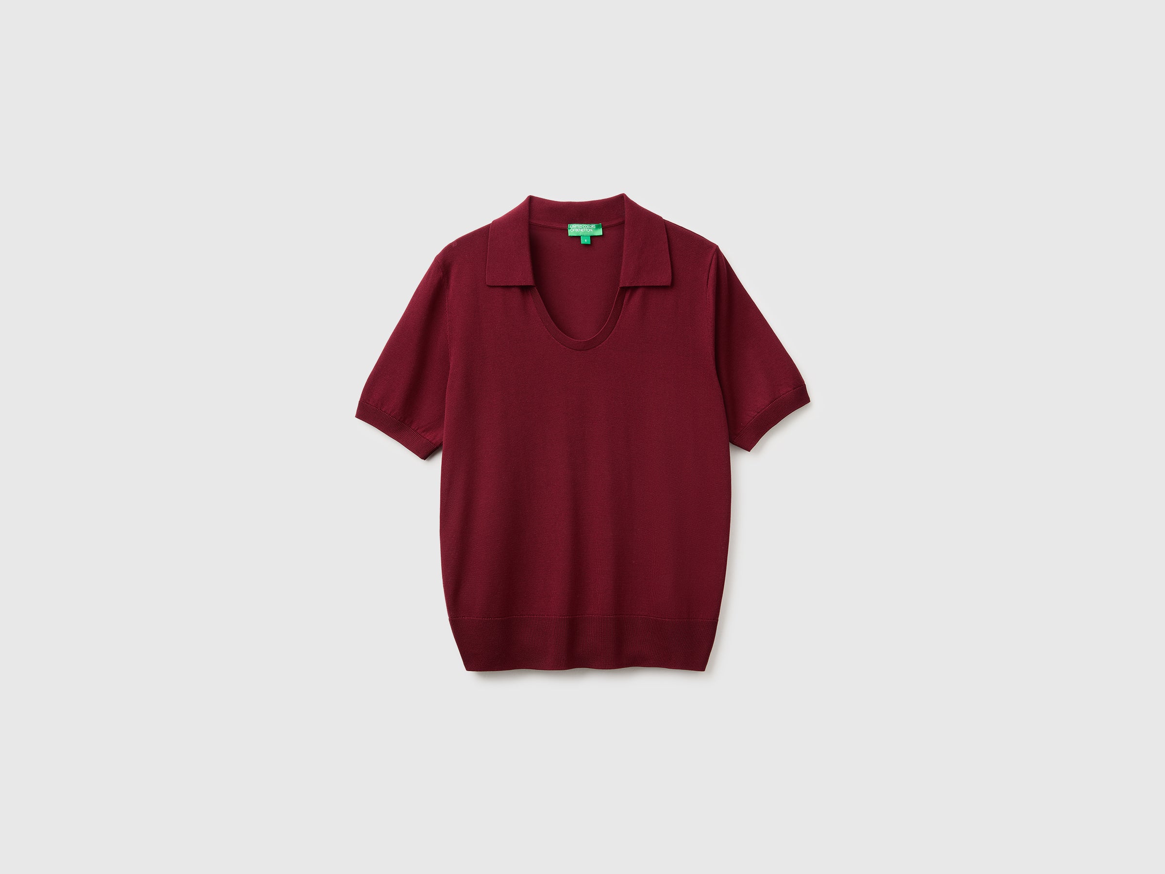 United Colors of Benetton maglione manica corta lyocell seta M