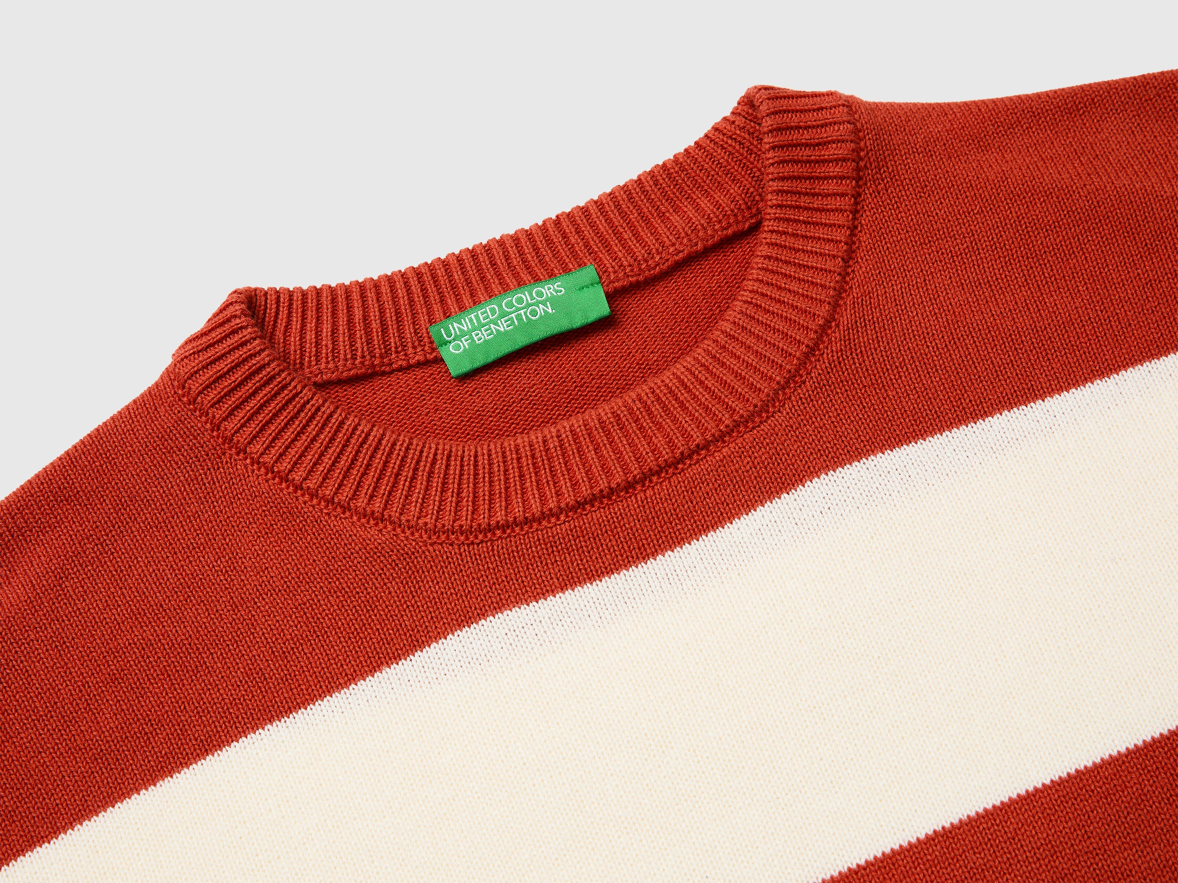 United Colors of Benetton Striped maglione cotone a righe