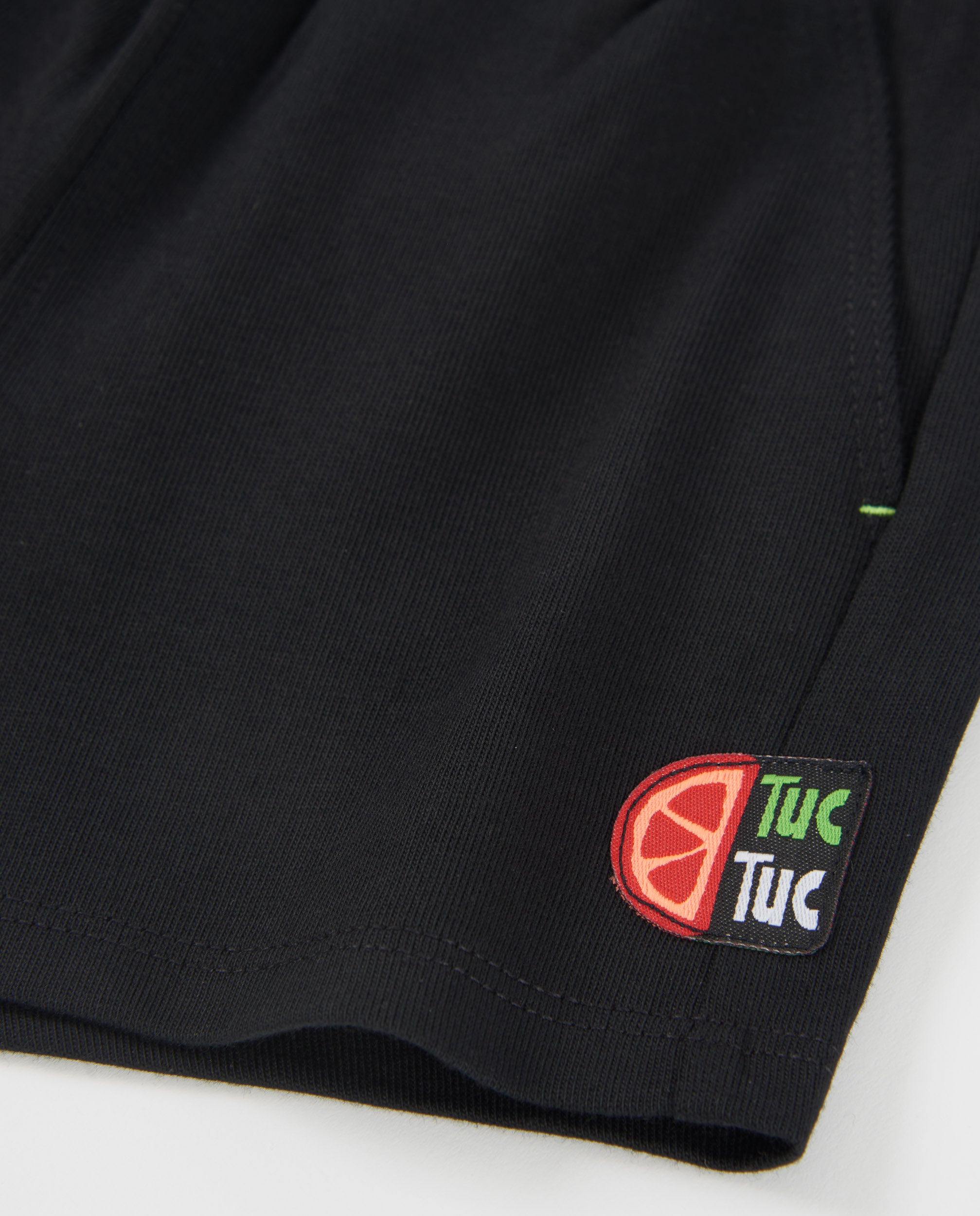 TucTuc Bermuda bermuda bambino nero cotone coulisse