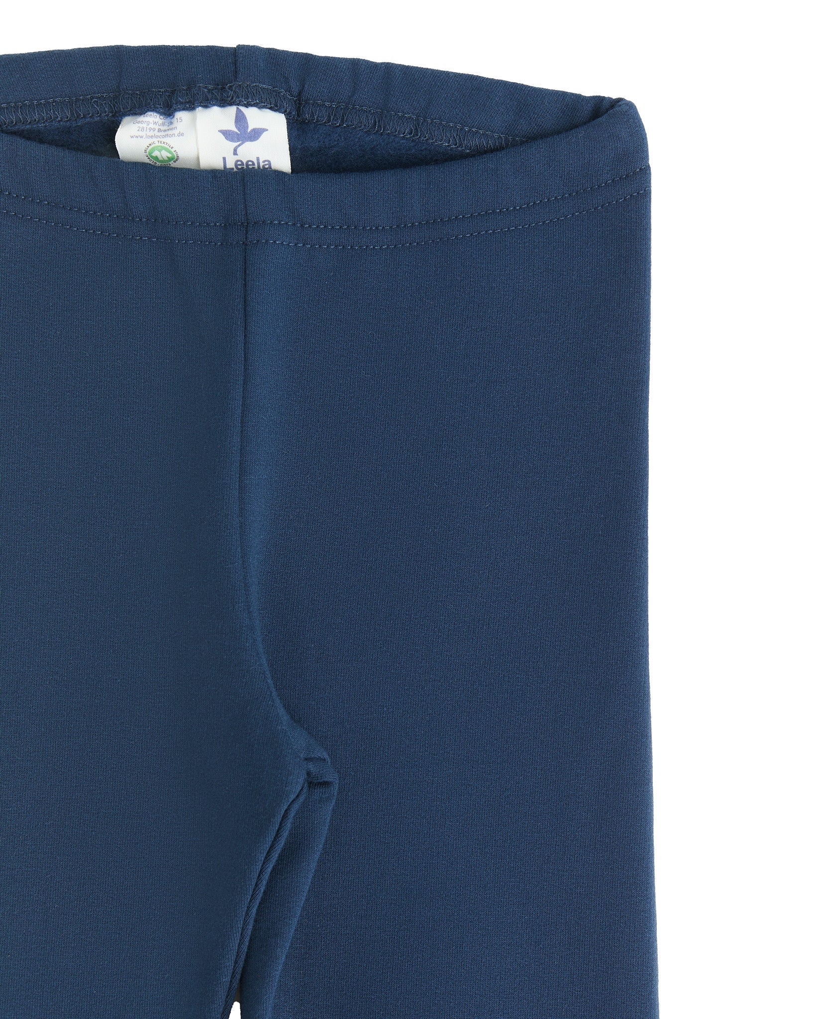 Leela Leggings Caldi Bimbo Blu Indigo Cotone Bio 1-2 Anni