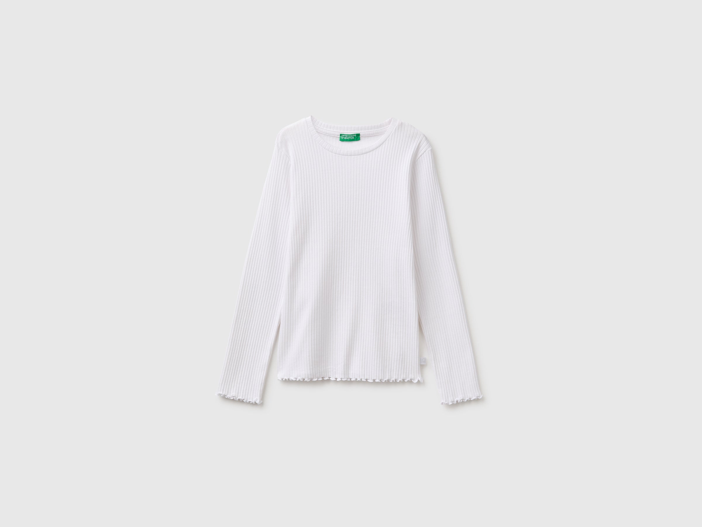 United Colors of Benetton T-Shirt Maglia cotone biologico manica lunga M