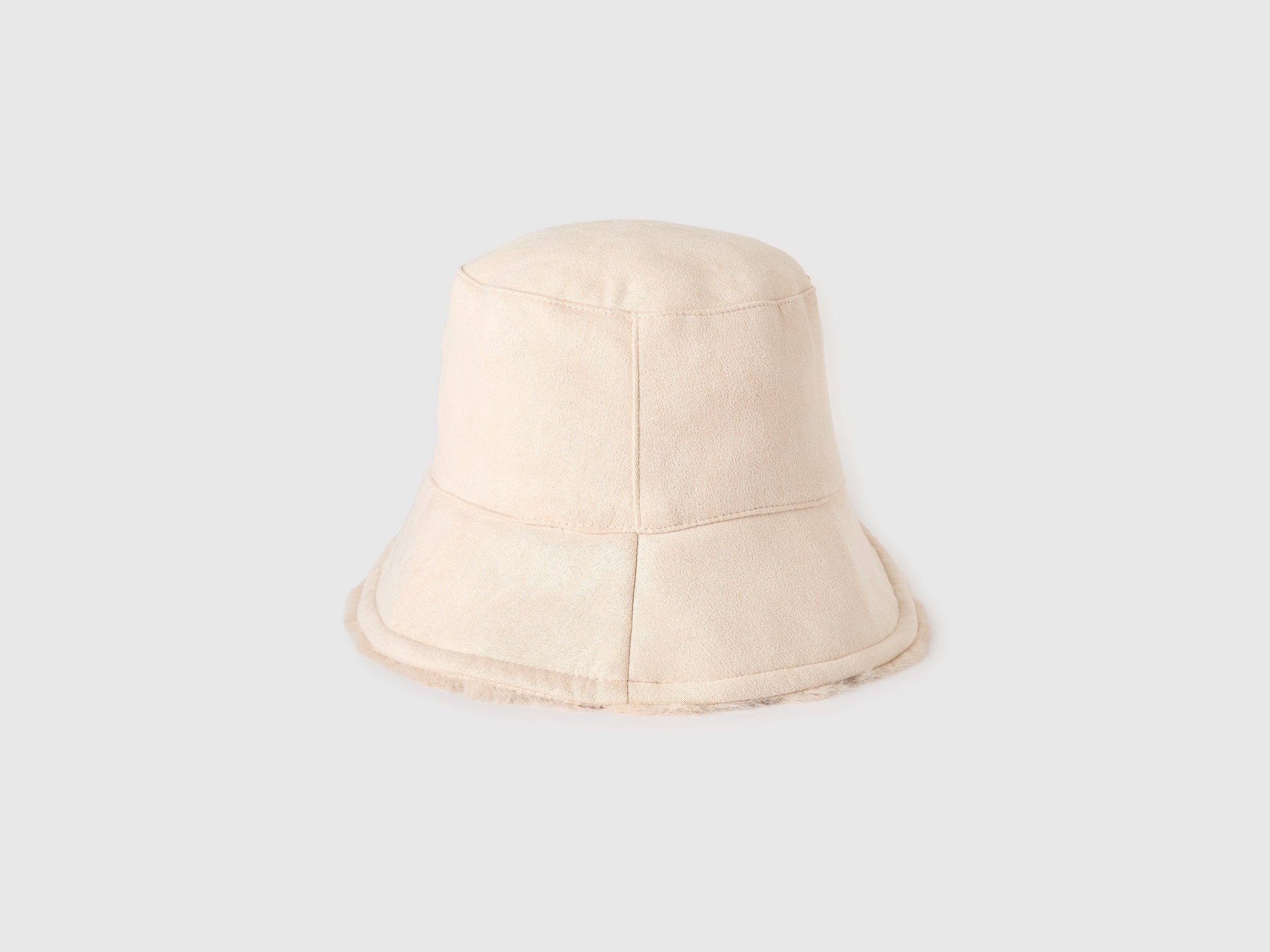 United Colors of Benetton Cappello bucket reversibile pelliccia