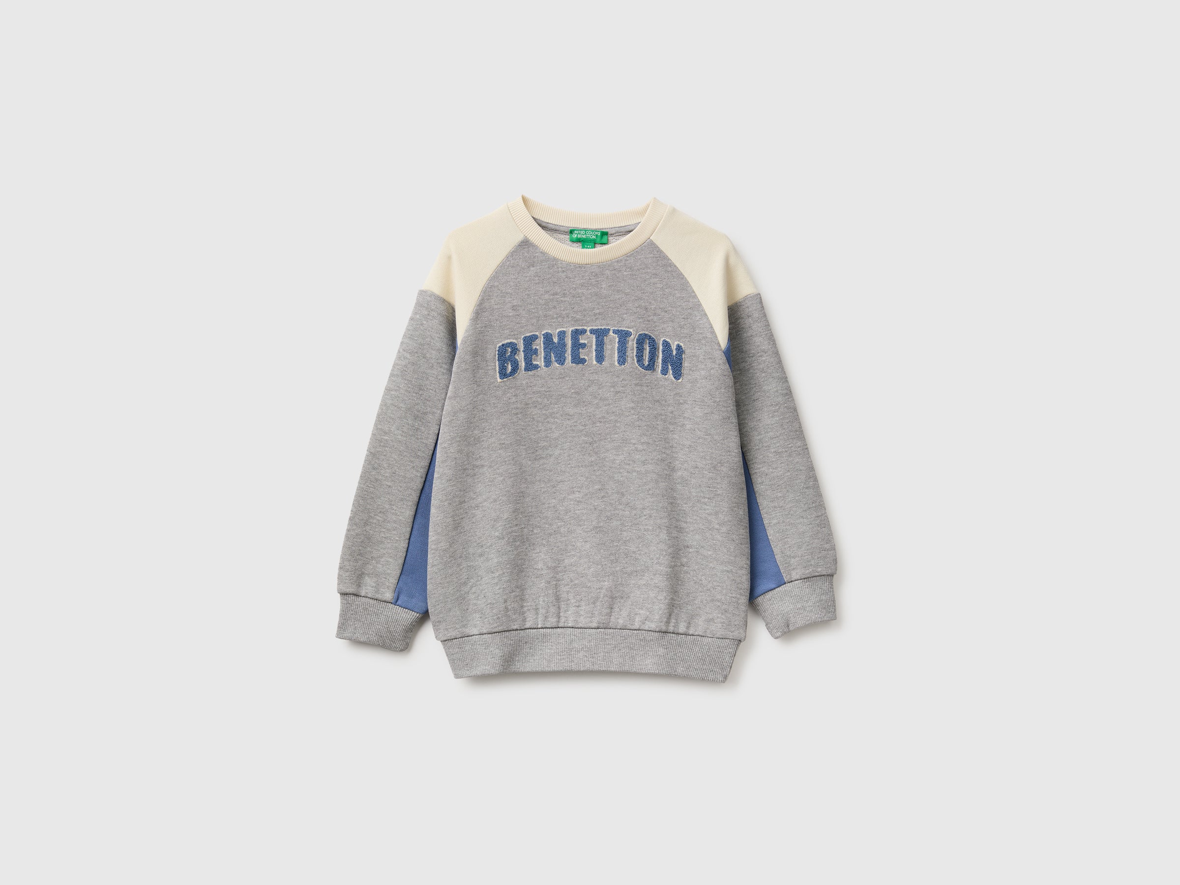United Colors of Benetton Felpa Bimbo Cotone Bio Color Block 104