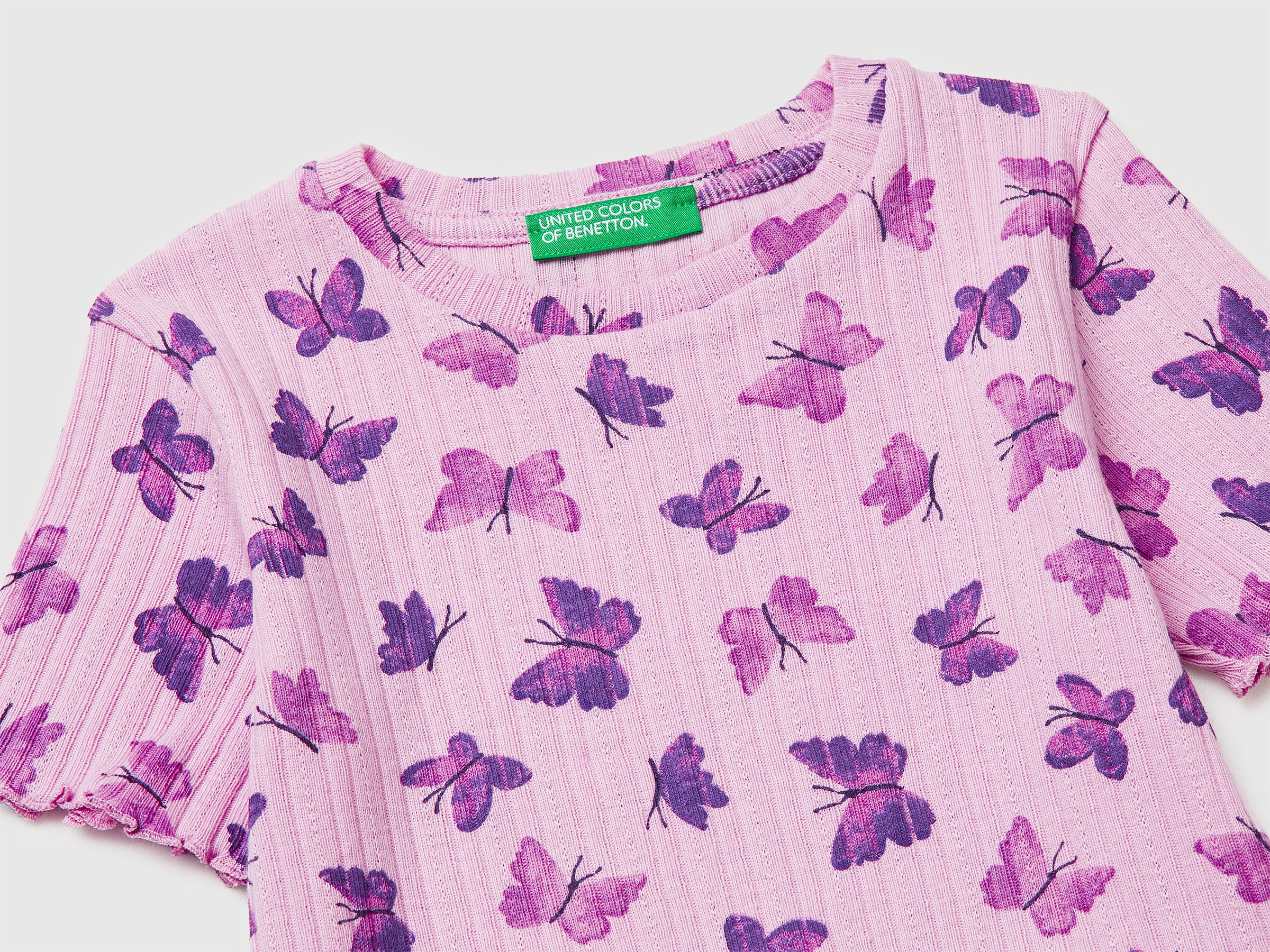 Benetton T-Shirts and Tops t-shirt cotone 104 fantasia