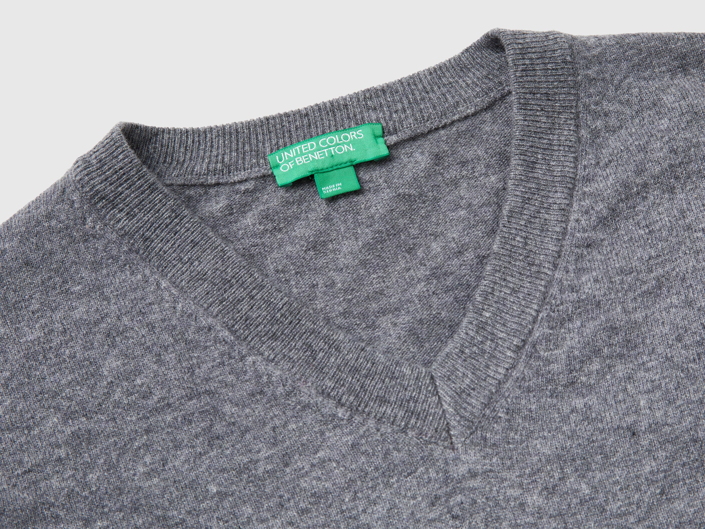 United Colors of Benetton Gilet Lana Merino S Grigio V