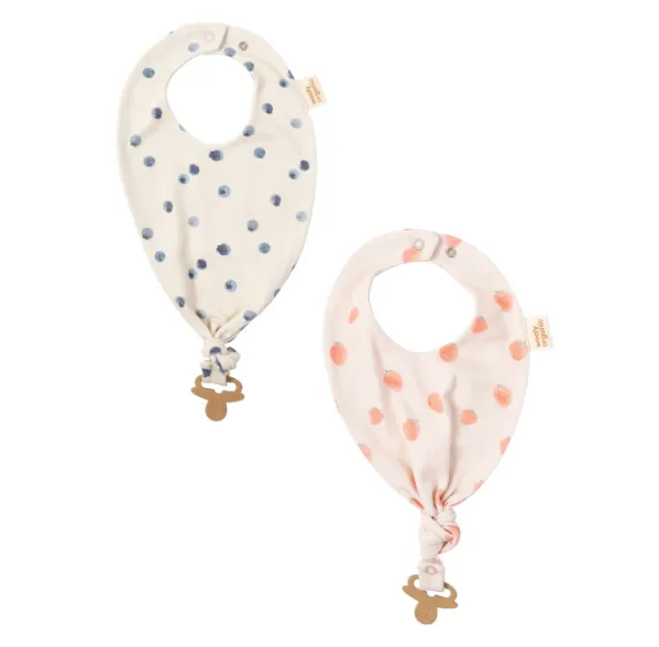 Woolly Organic Bavaglino con Clip Ciuccio Cotone Bio GOTS SS26