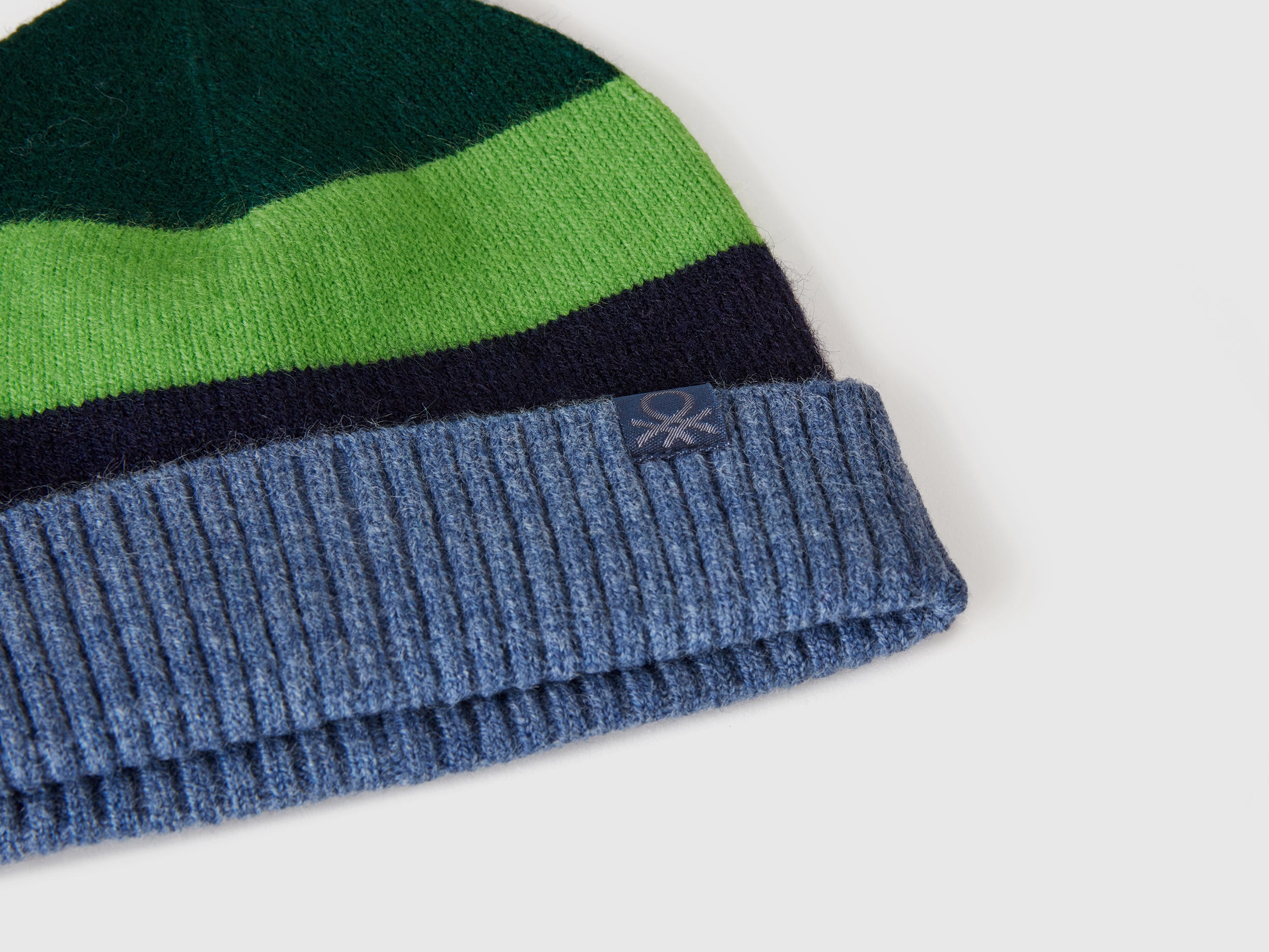 United Colors of Benetton Cappello Rigato Multicolore lana bimbo 104-116