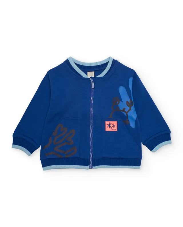 TucTuc Felpe Felpa Bambino Zip Blu Navy