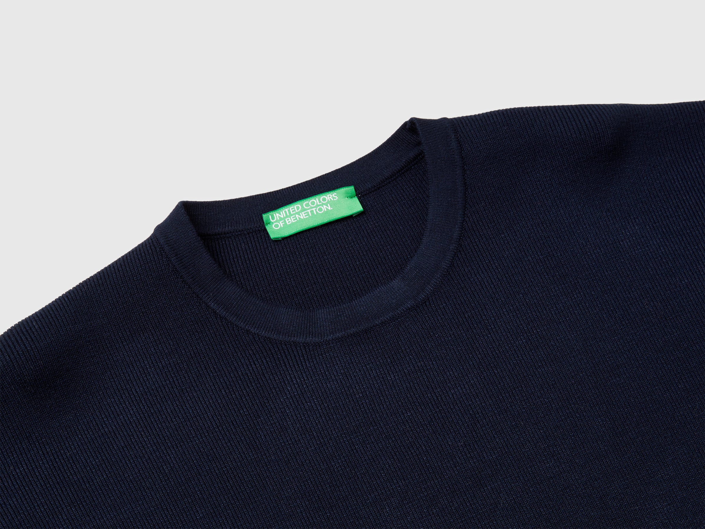 Benetton Maglione con spacchi viscosa Ecovero