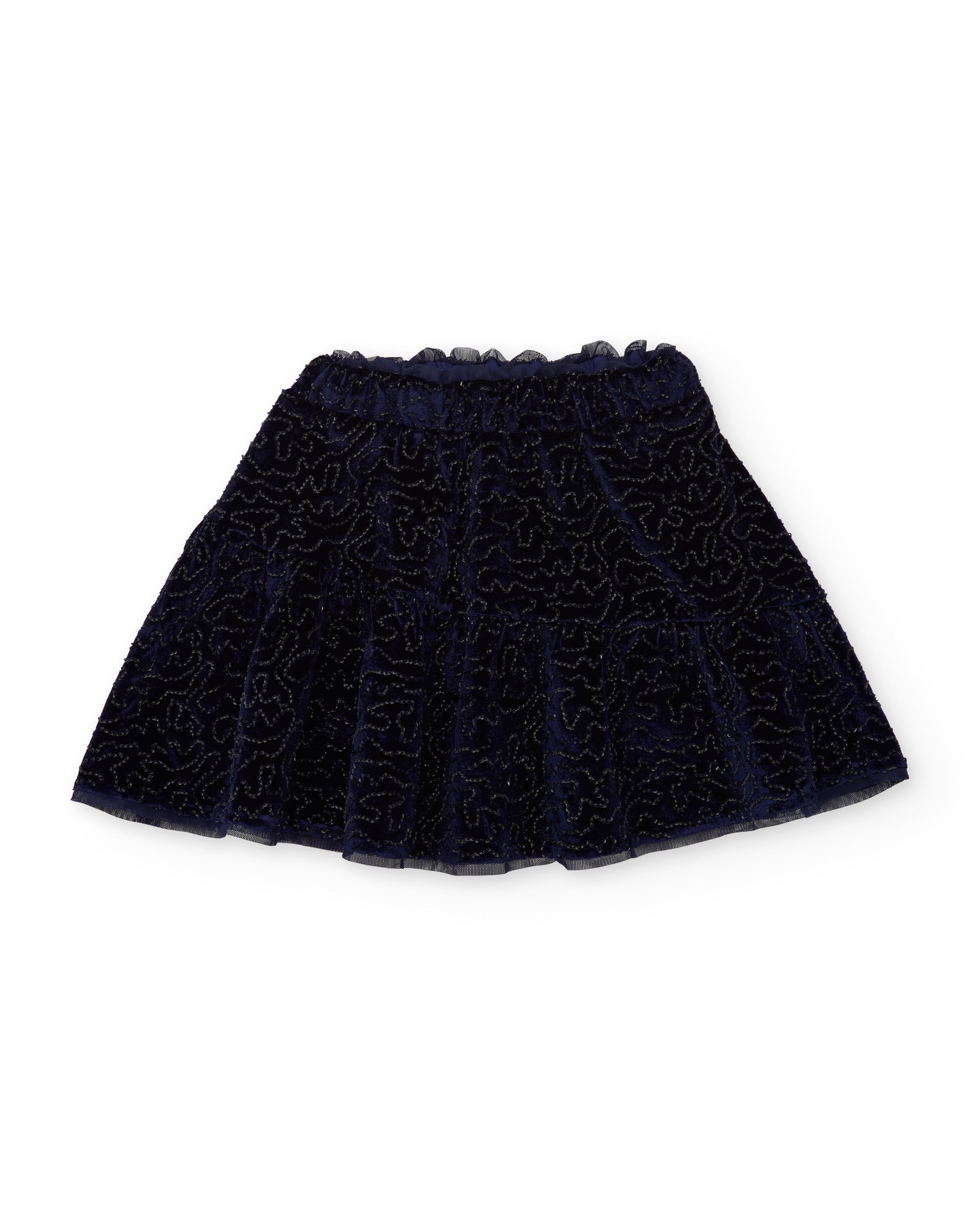 TucTuc Gonne gonna bambina blu navy con paillettes
