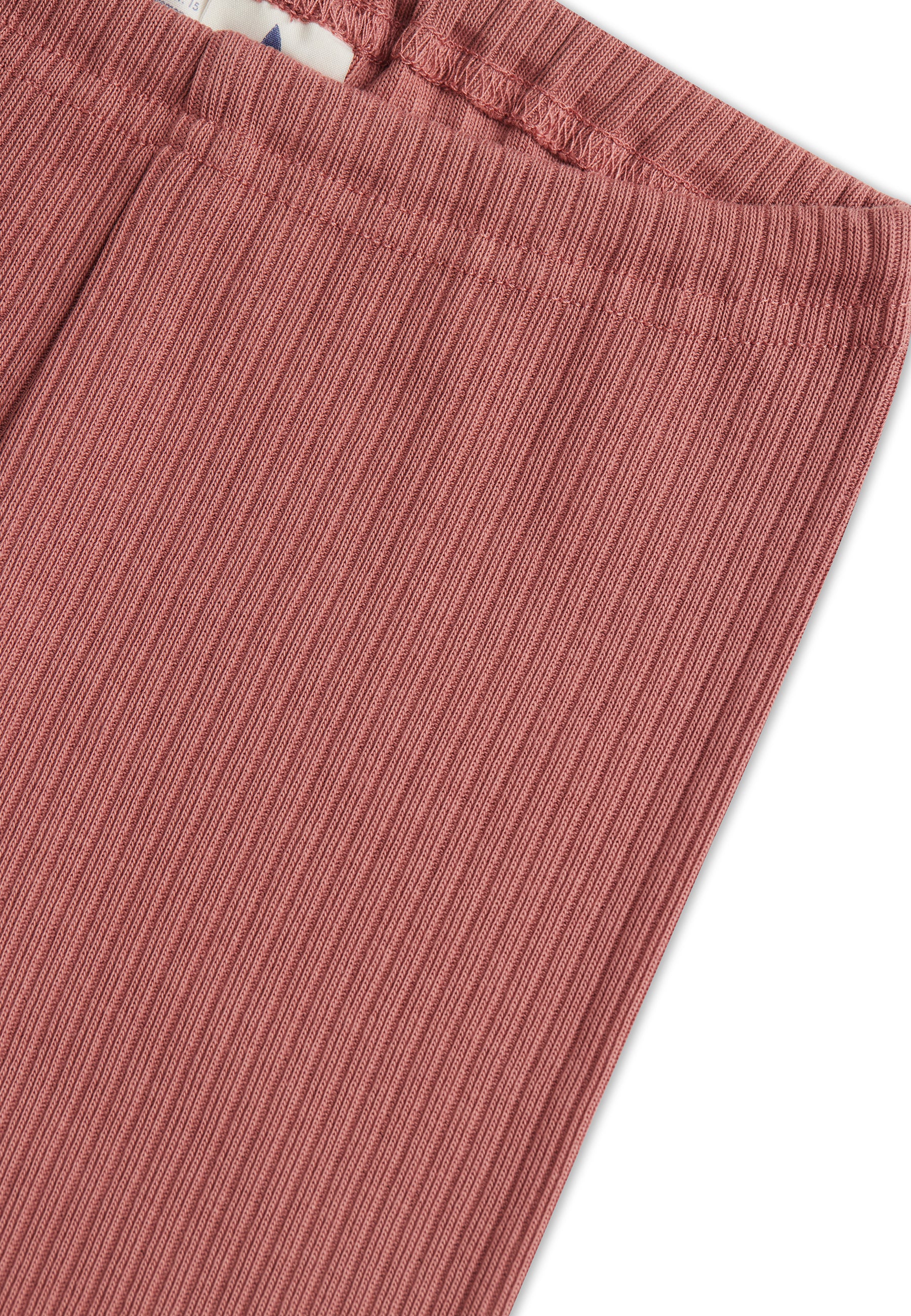 Leela leggings coste cotone organico Malva Scuro 1-2 anni