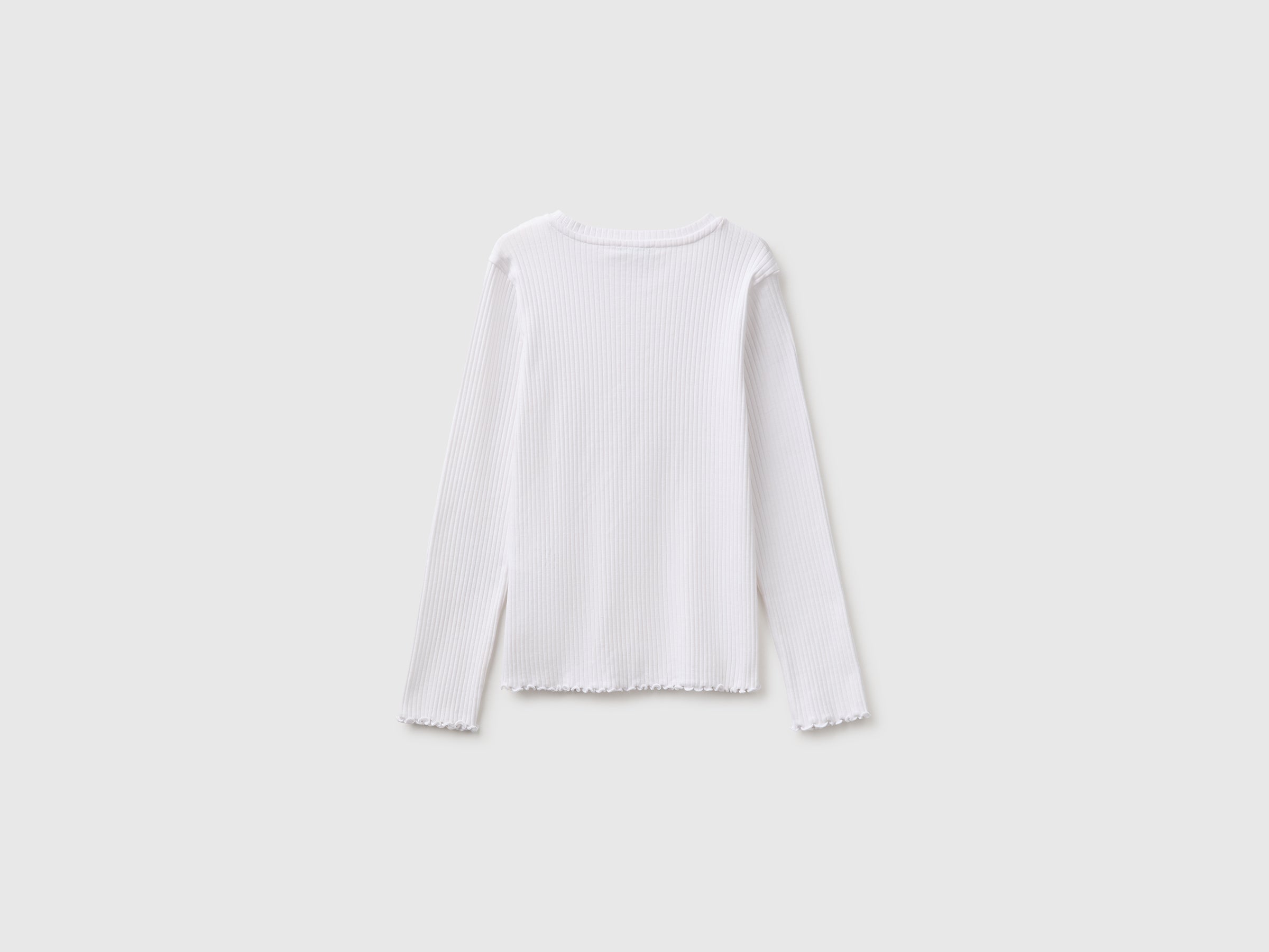 United Colors of Benetton T-Shirt Maglia cotone biologico manica lunga M