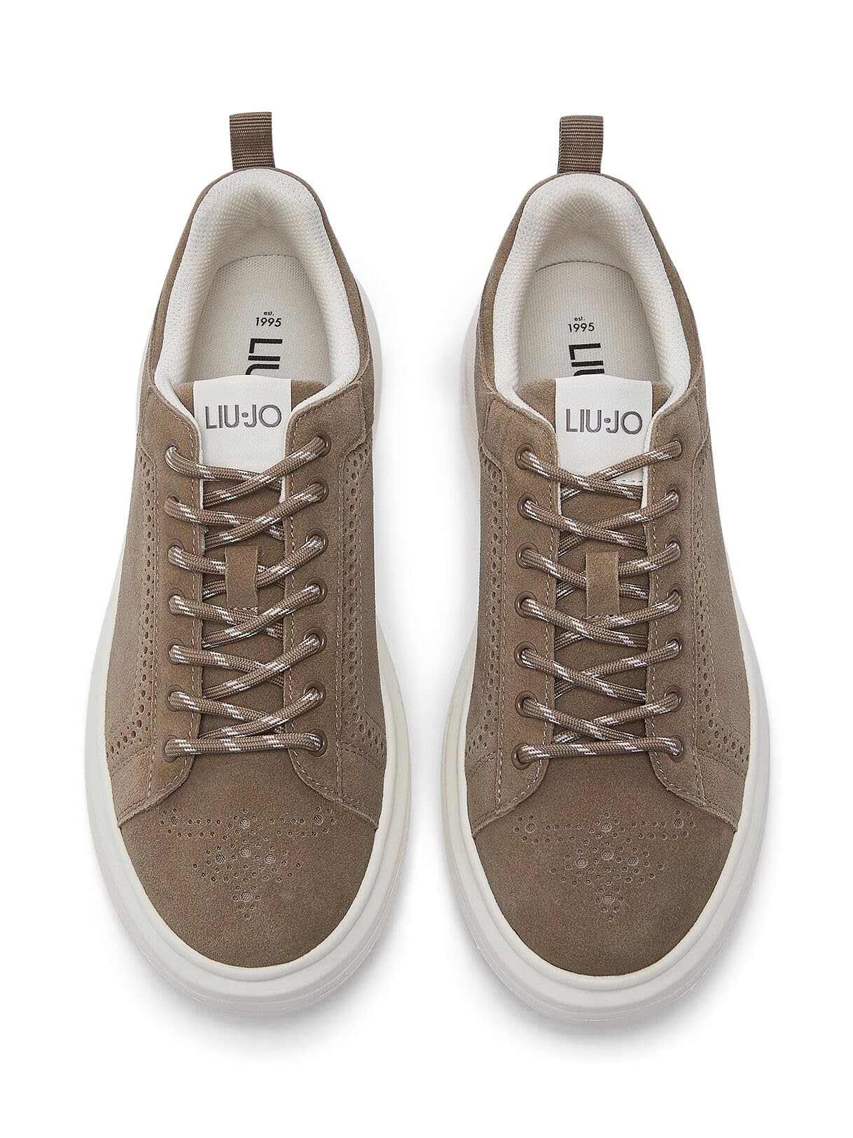 Liu Jo Sneakers Platform Suede Beige 41 EU Suola 5,5 cm
