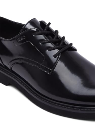 Liu Jo Scarpe Derby Lucide Nere Stringate 42 EU