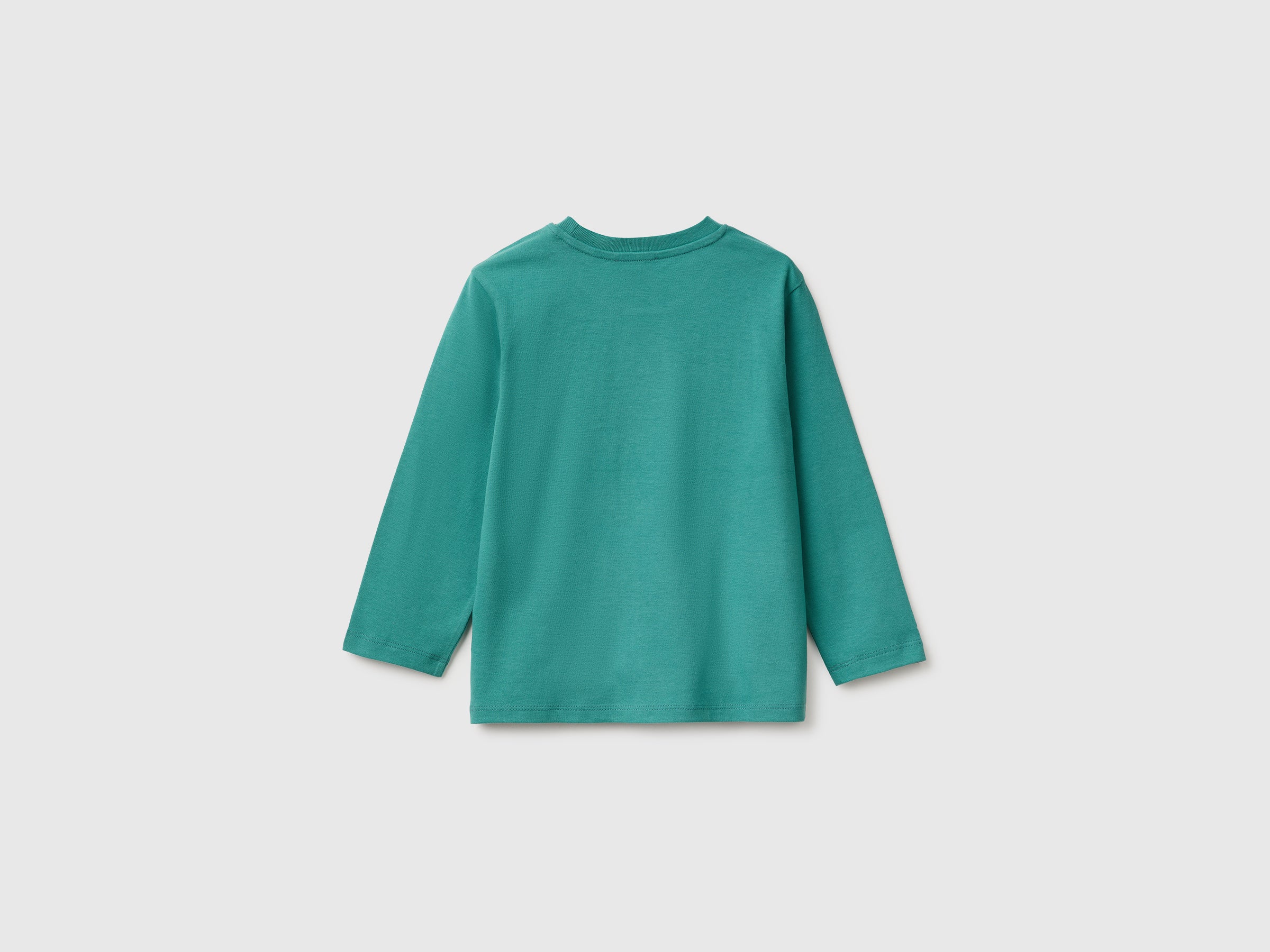 United Colors of Benetton T-shirt maniche lunghe cotone organico stampa