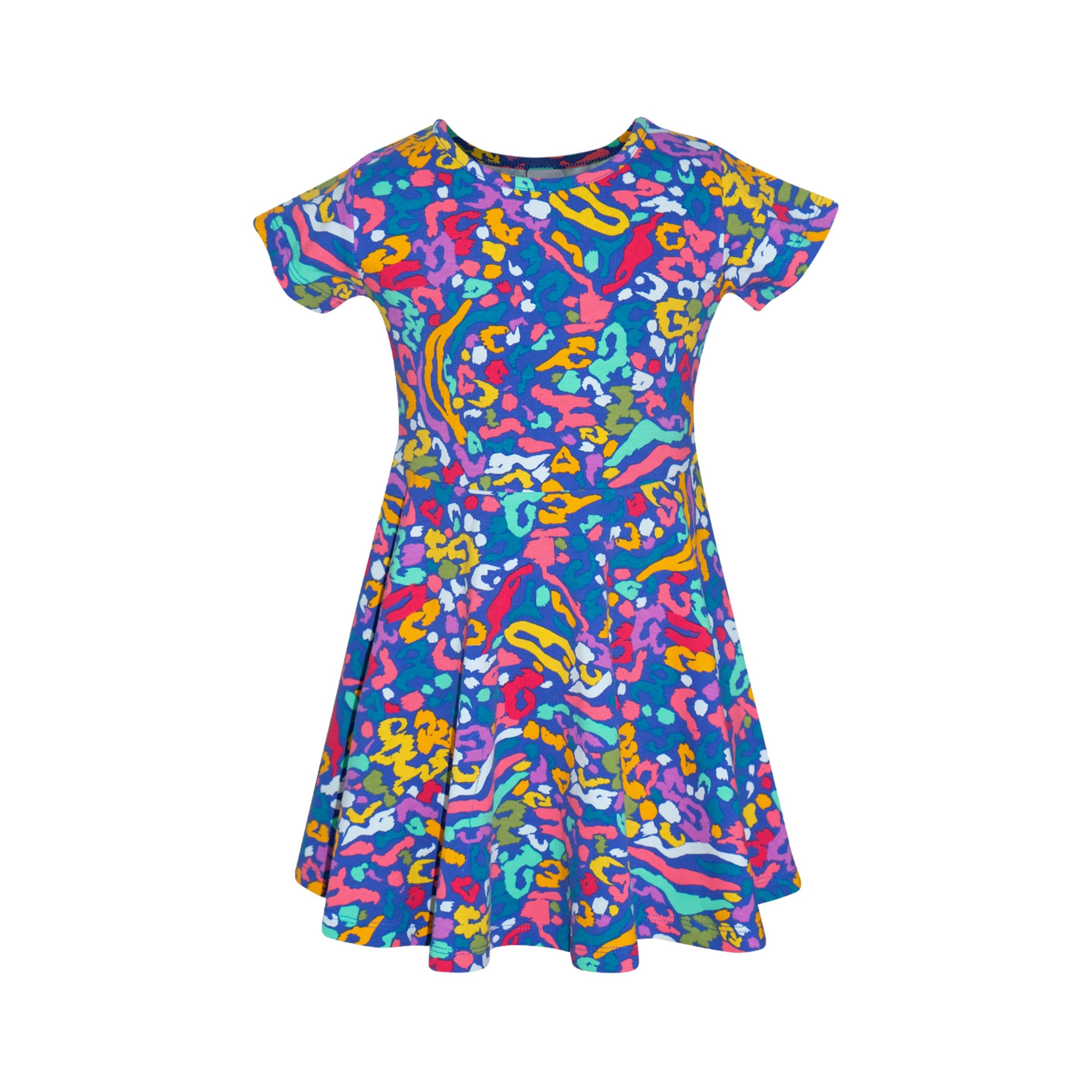 Lovetti Mini Fili Colorati abito bambina cotone elasticizzato