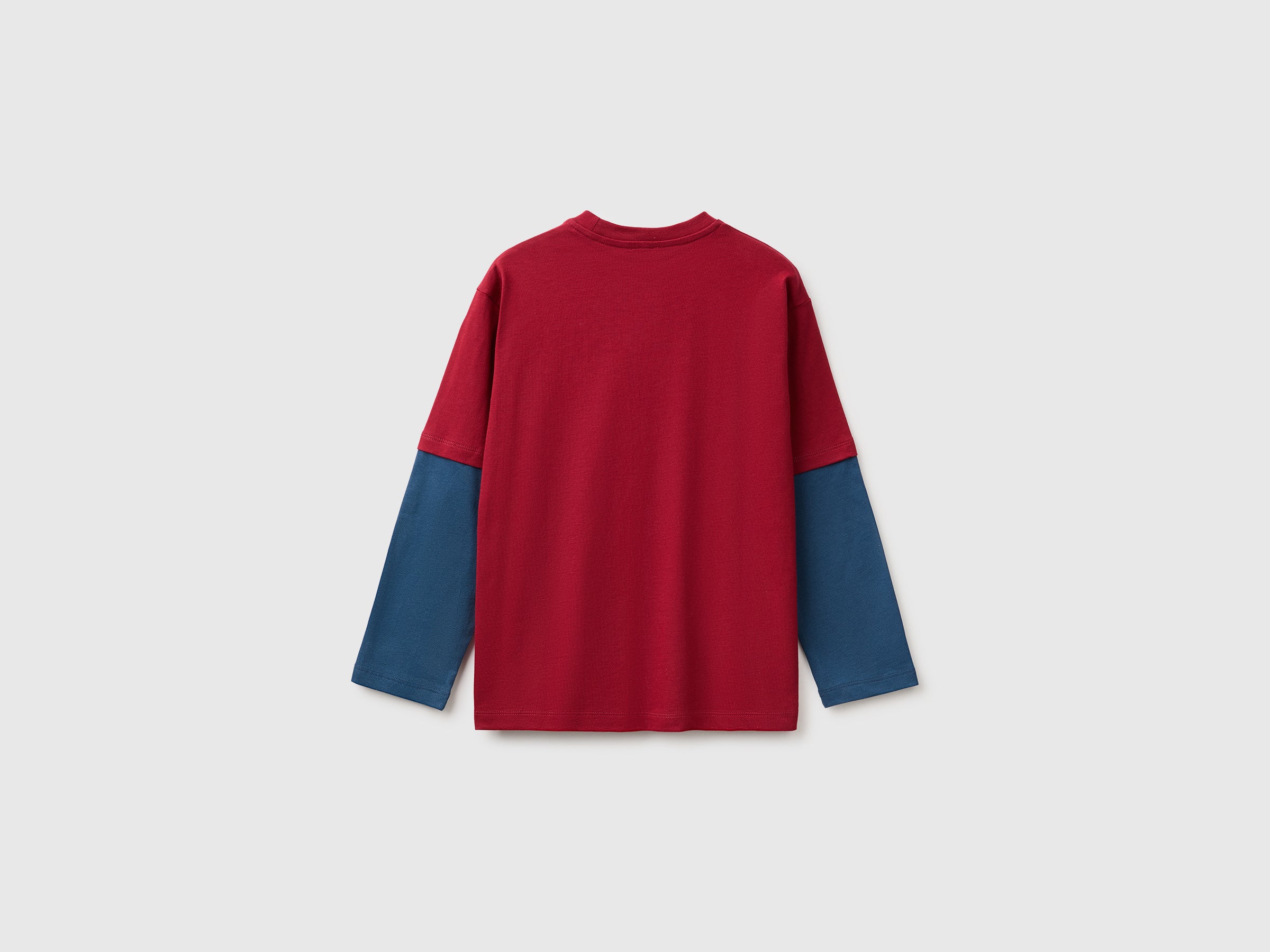 United Colors of Benetton T-shirt over-fit cotone bio M stampa
