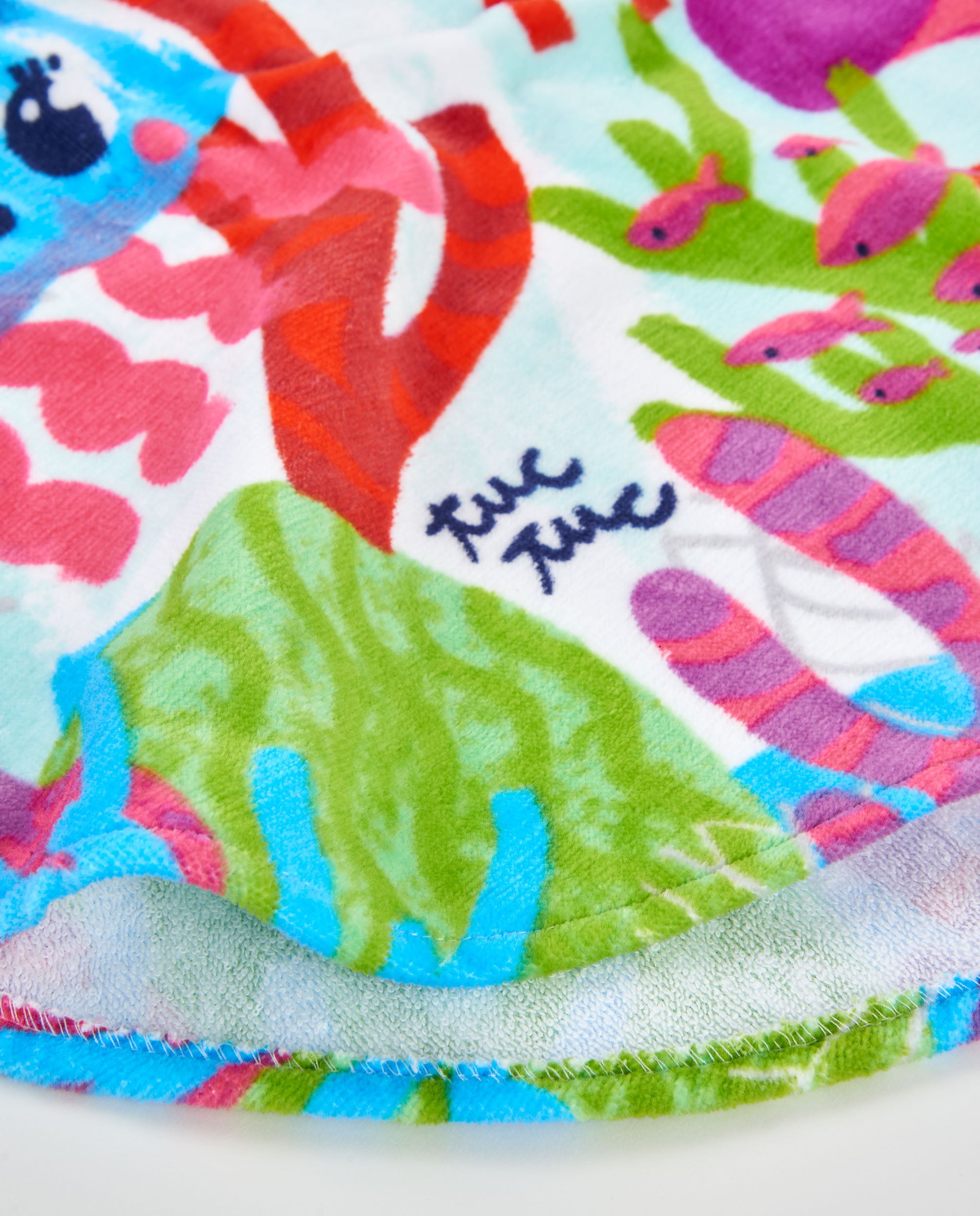 TucTuc Asciugamani poncho bambina blu con cappuccio