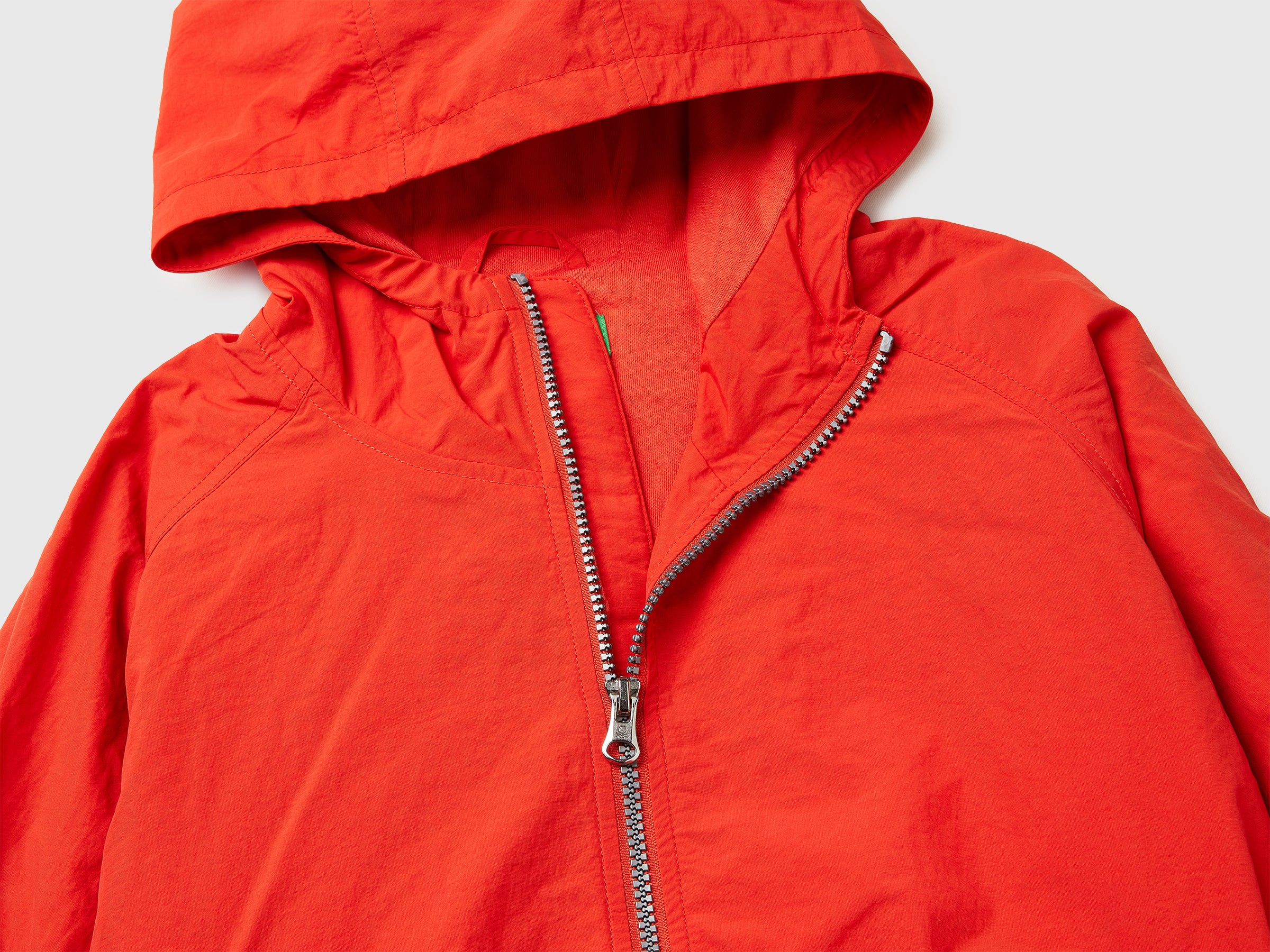 United Colors of Benetton Rain Defender giacca nylon cappuccio cotone