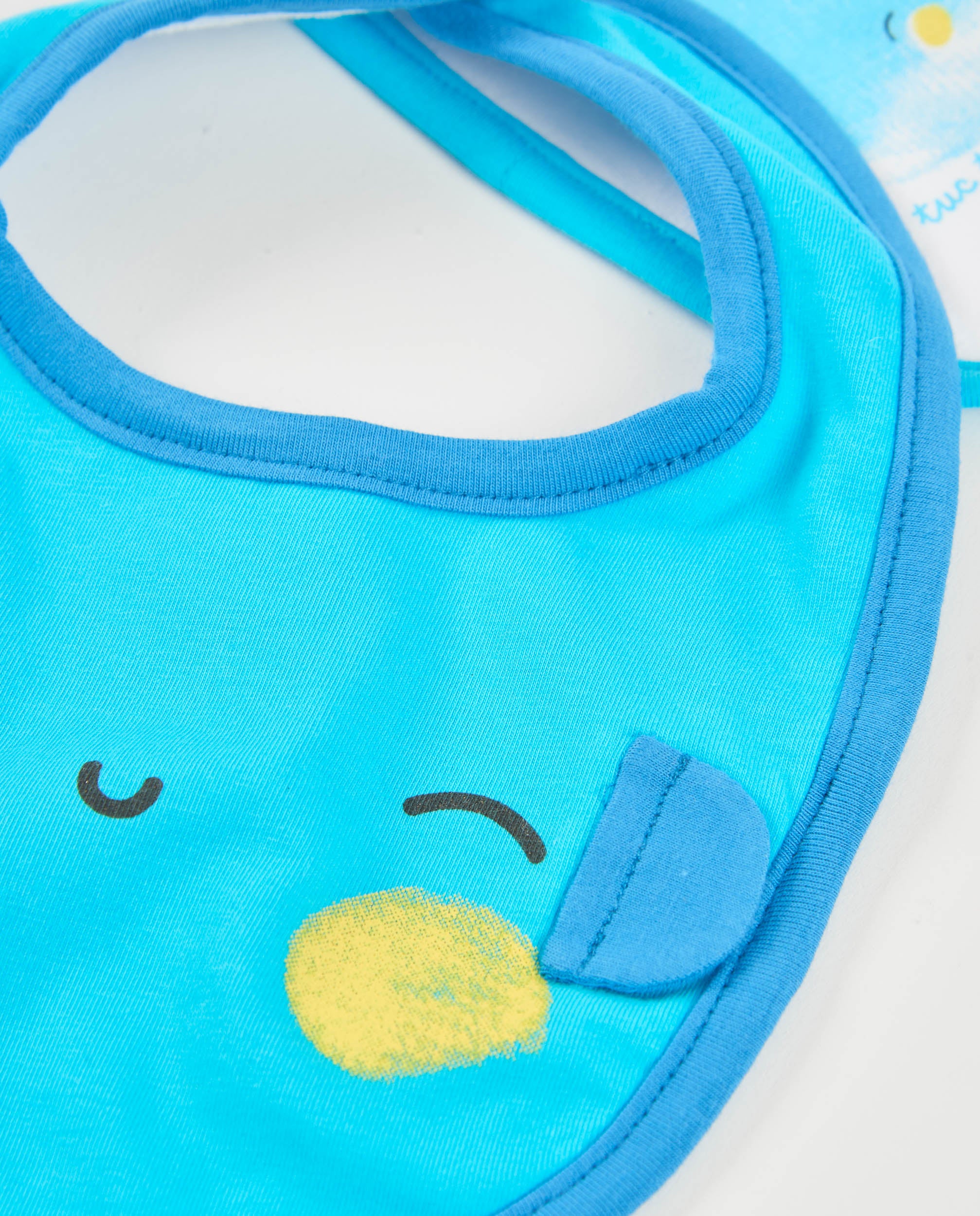 TucTuc Accessori Pack 2 bavaglini neonato blu cotone