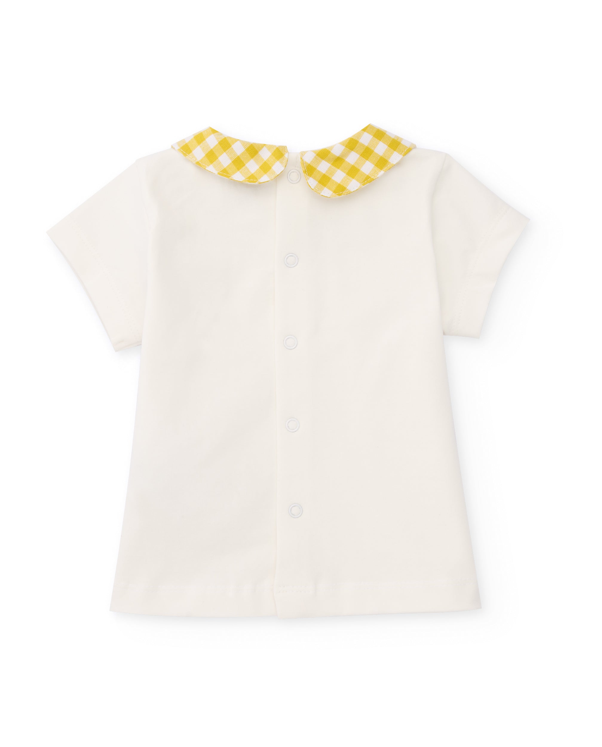 TucTuc Completi Completo neonata giallo vichy 2 pezzi