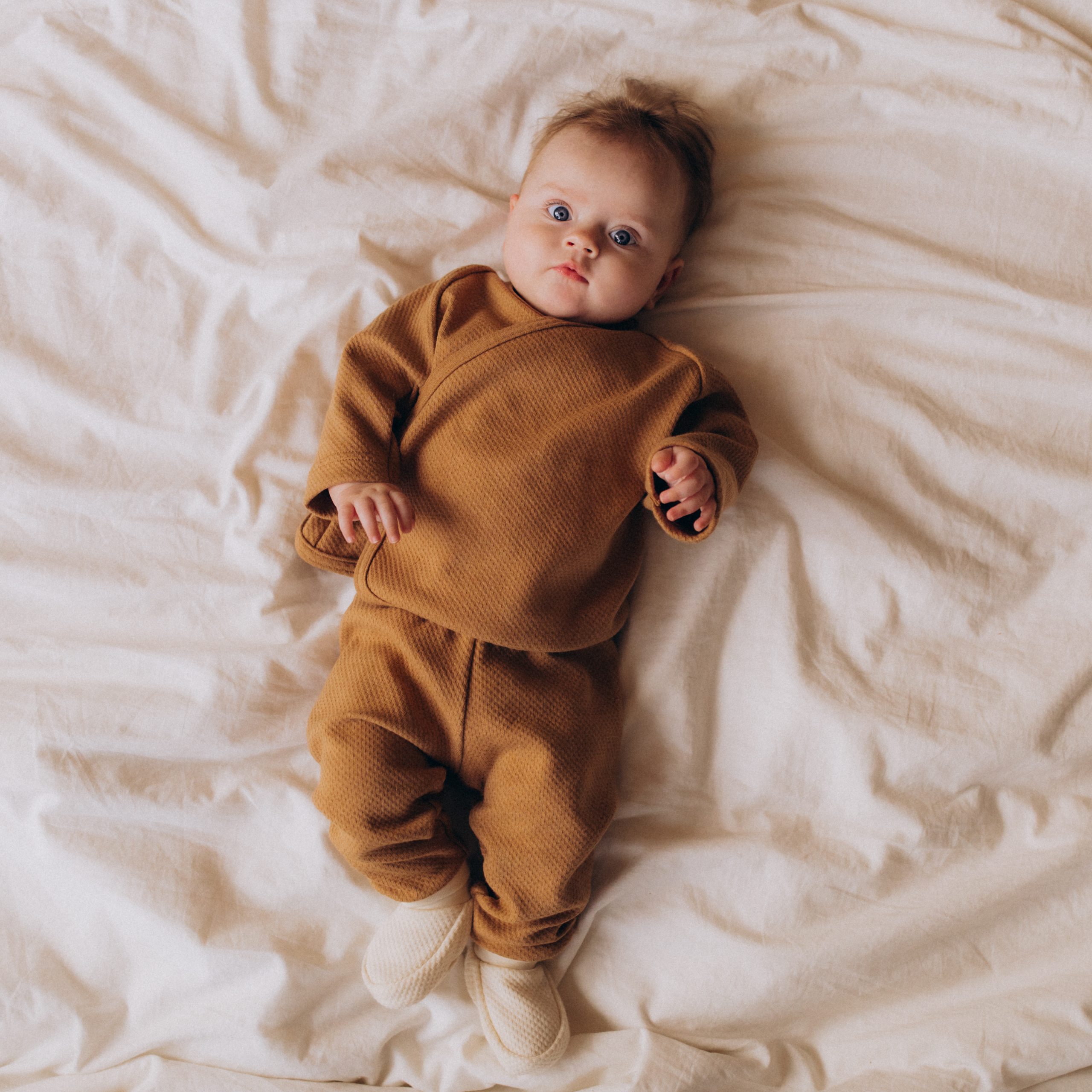 Woolly Organic Baby Trousers pantaloni neonato cotone bio Noos