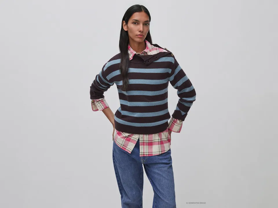 United Colors of Benetton Maglione Dolcevita Lana Cashmere Donna
