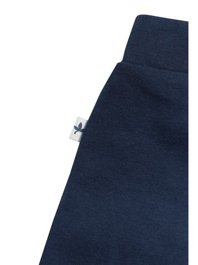 LEELA Blu Indigo pantaloncini bimbi cotone bio tasche