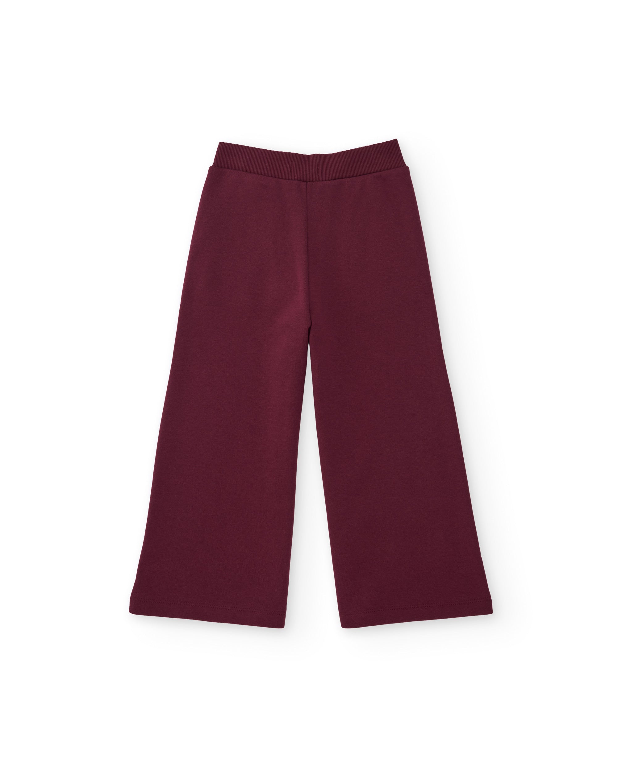 TucTuc Pantaloni Felpa Bambina Bordeaux Gamba Larga