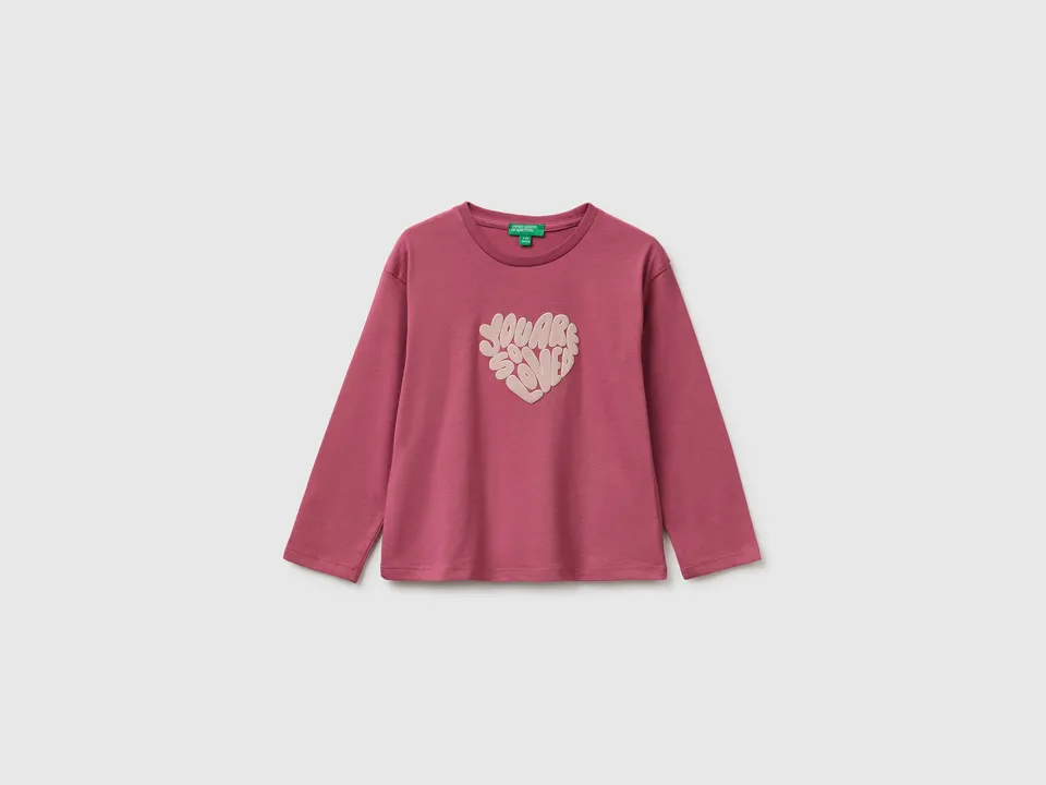 United Colors of Benetton T-shirt stampa cotone bio bimba 82