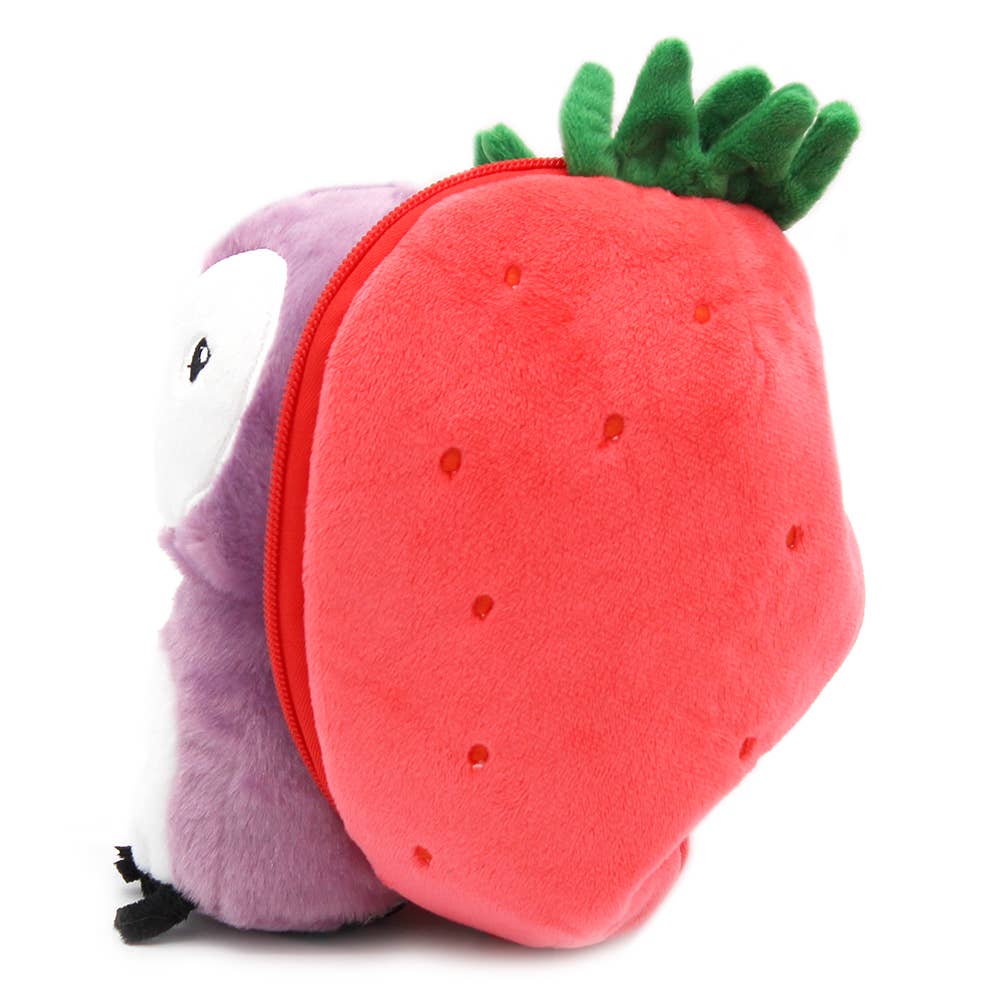 Les Déglingos Flipetz Gufo Fragola peluche trasformabile 20 cm