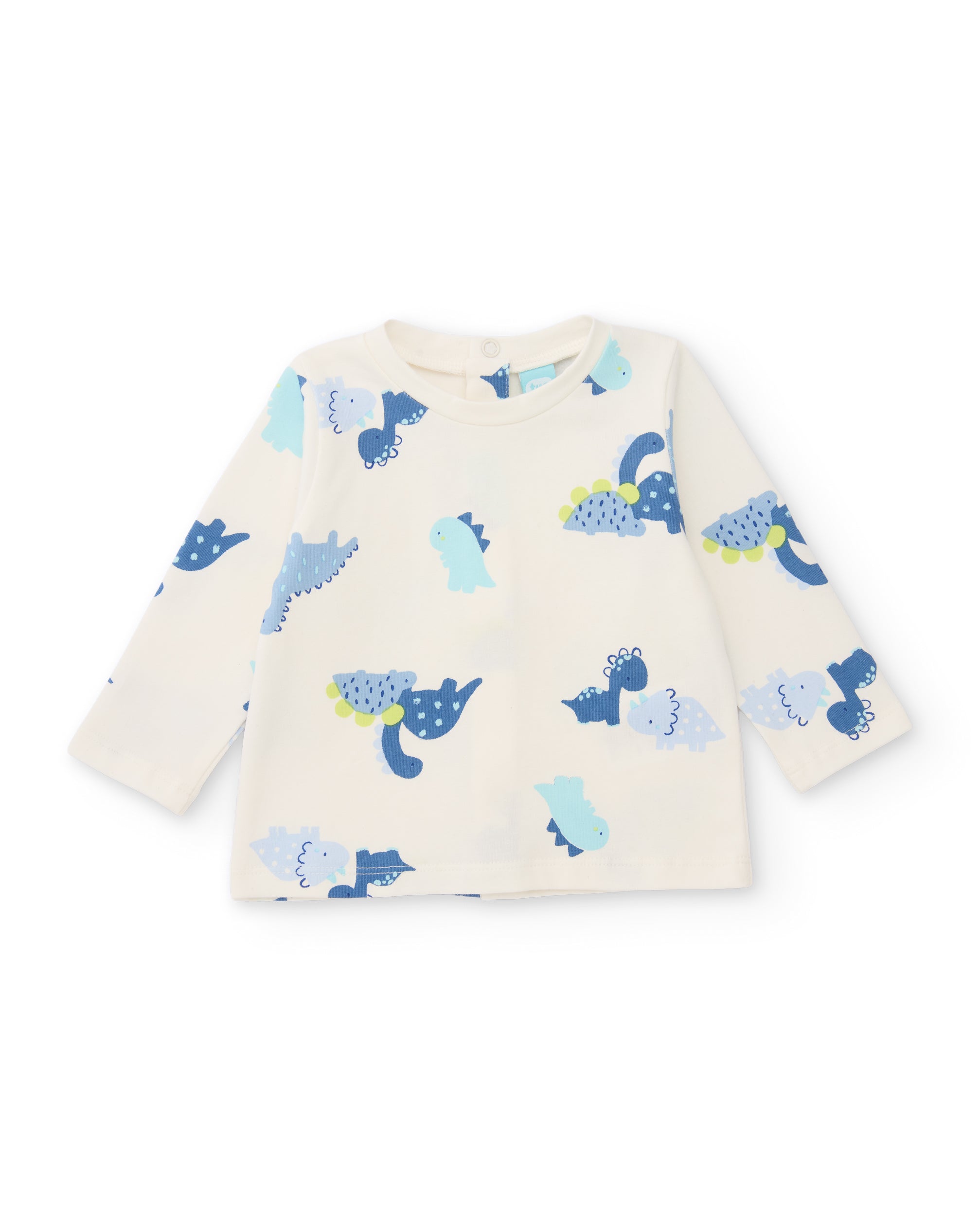 TucTuc Completo neonato maglia salopette completo azzurro quadri