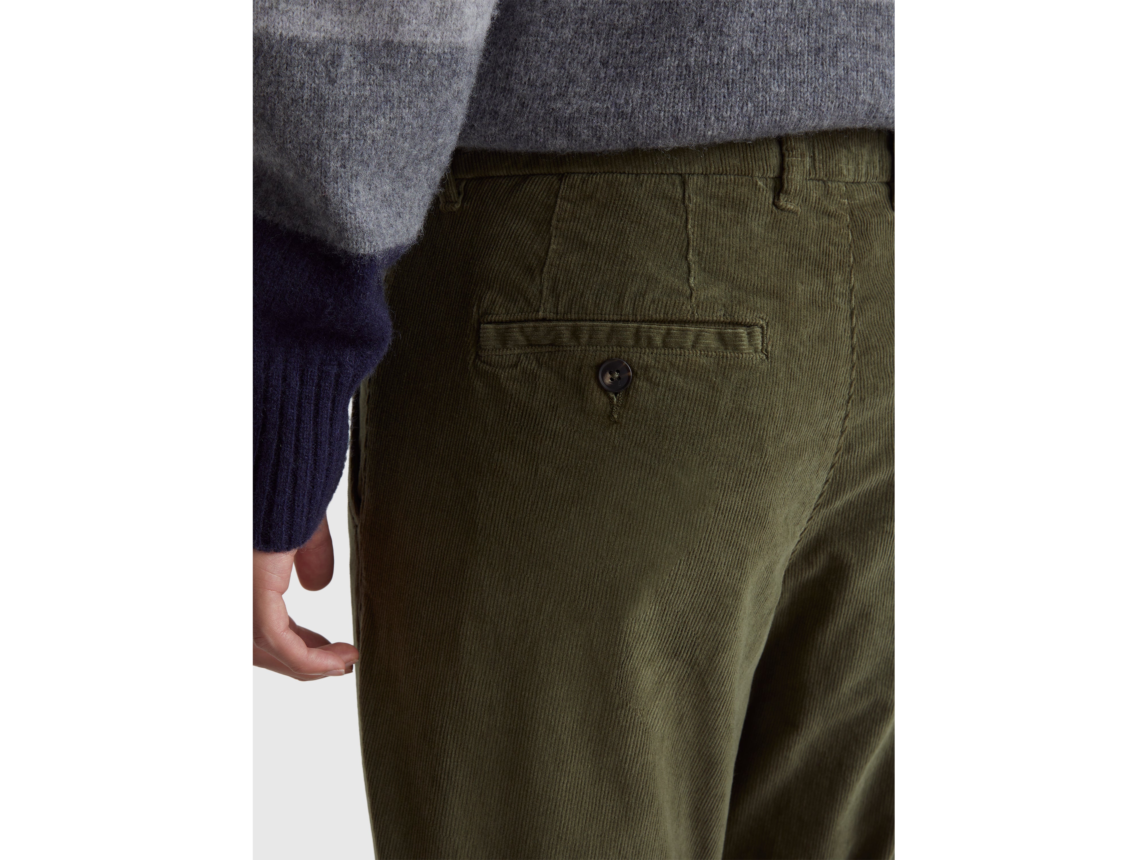 United Colors of Benetton Trousers pantaloni velluto slim elasticiz