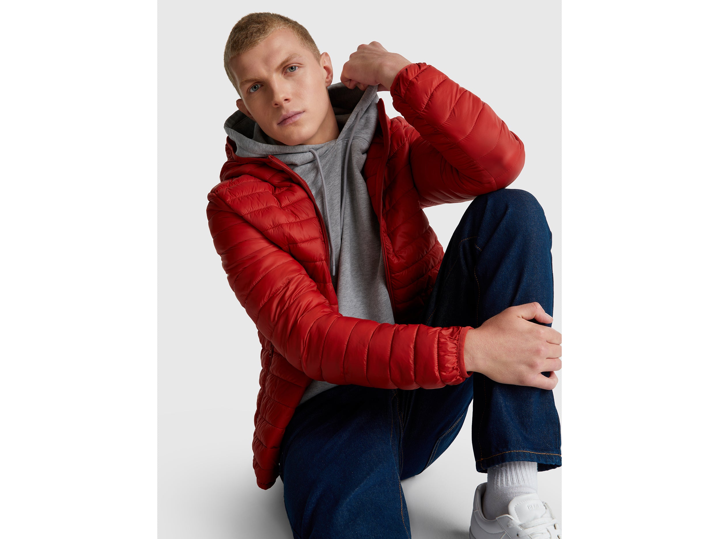United Colors of Benetton Jackets piumino nylon cappuccio