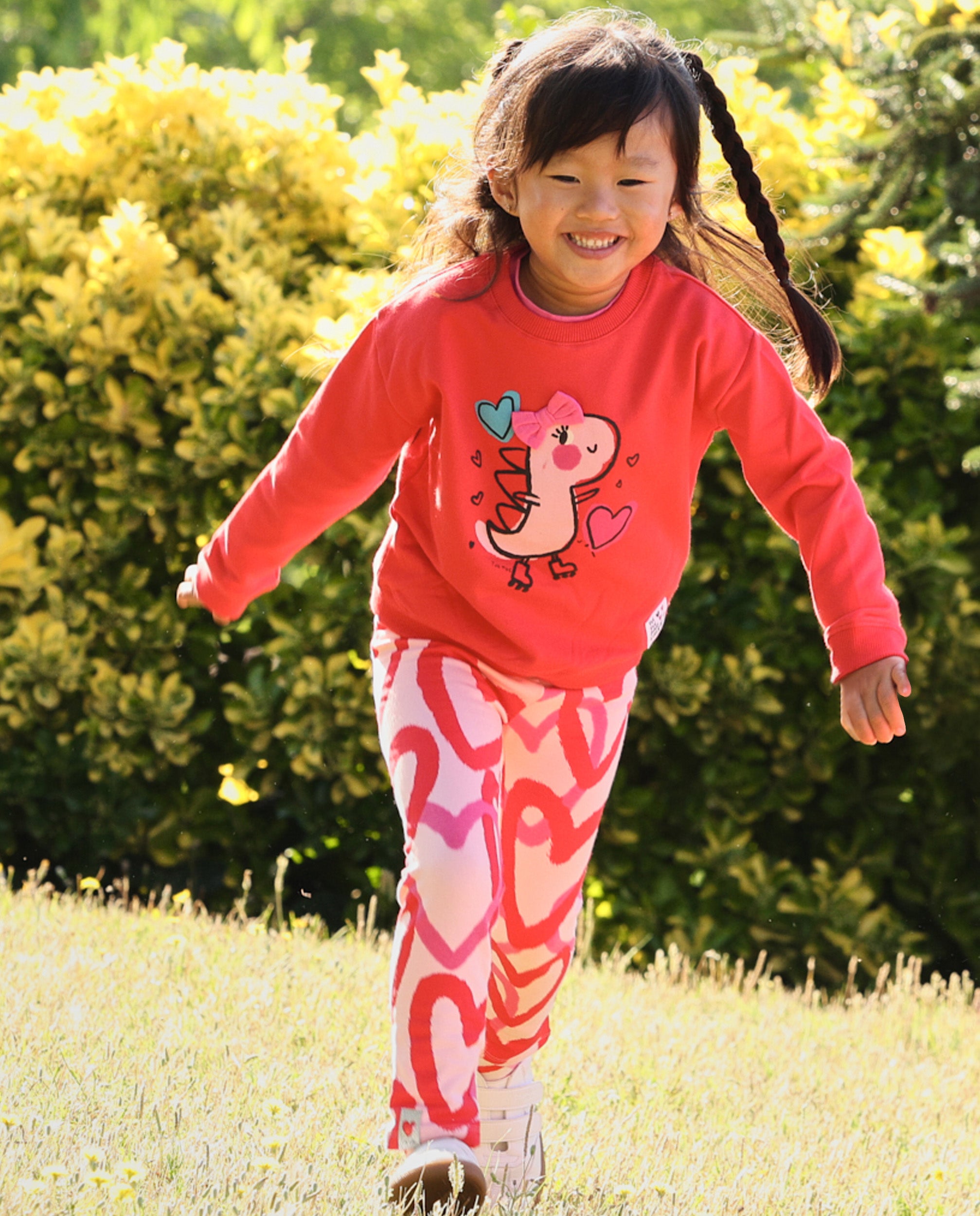 TucTuc Completi Felpa Leggings Bambina Rosso
