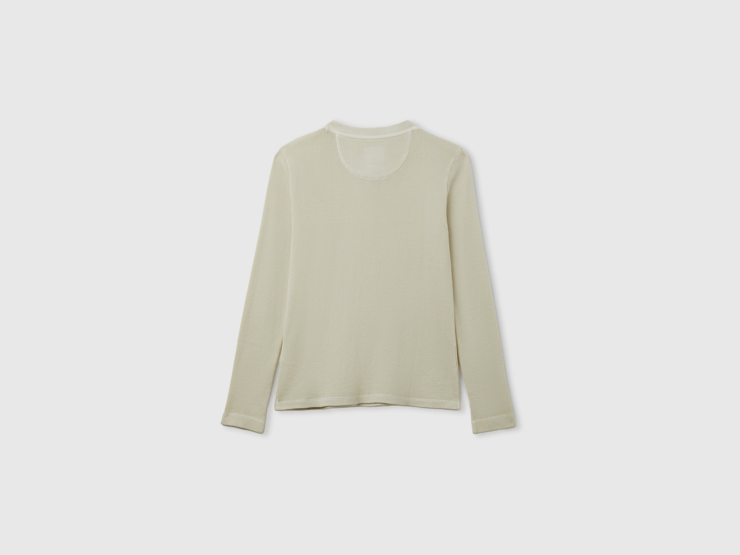 Benetton Henley Vintage maglietta manica lunga cotone M