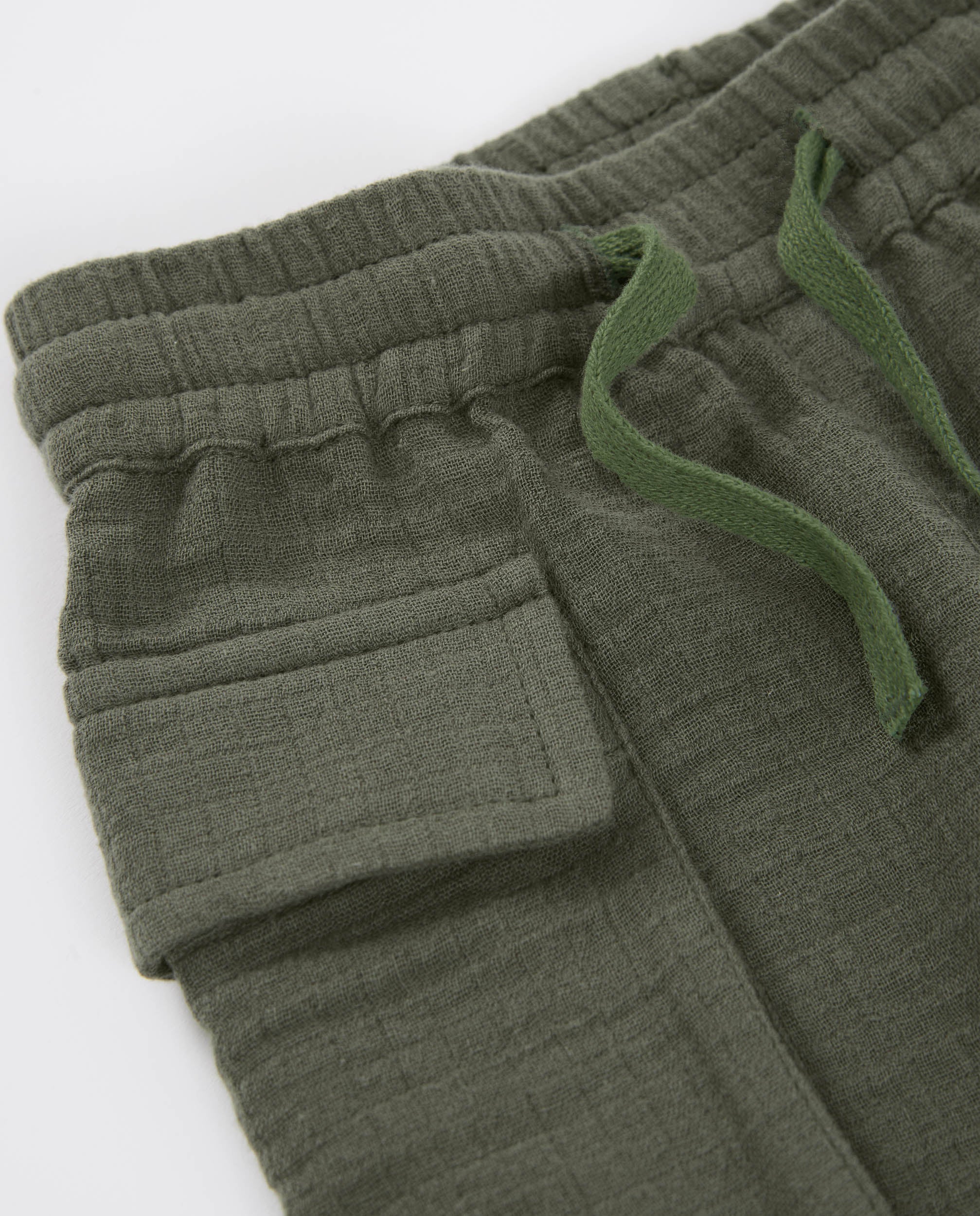 TucTuc Bermuda bambino bermuda verde kaki tasche cargo