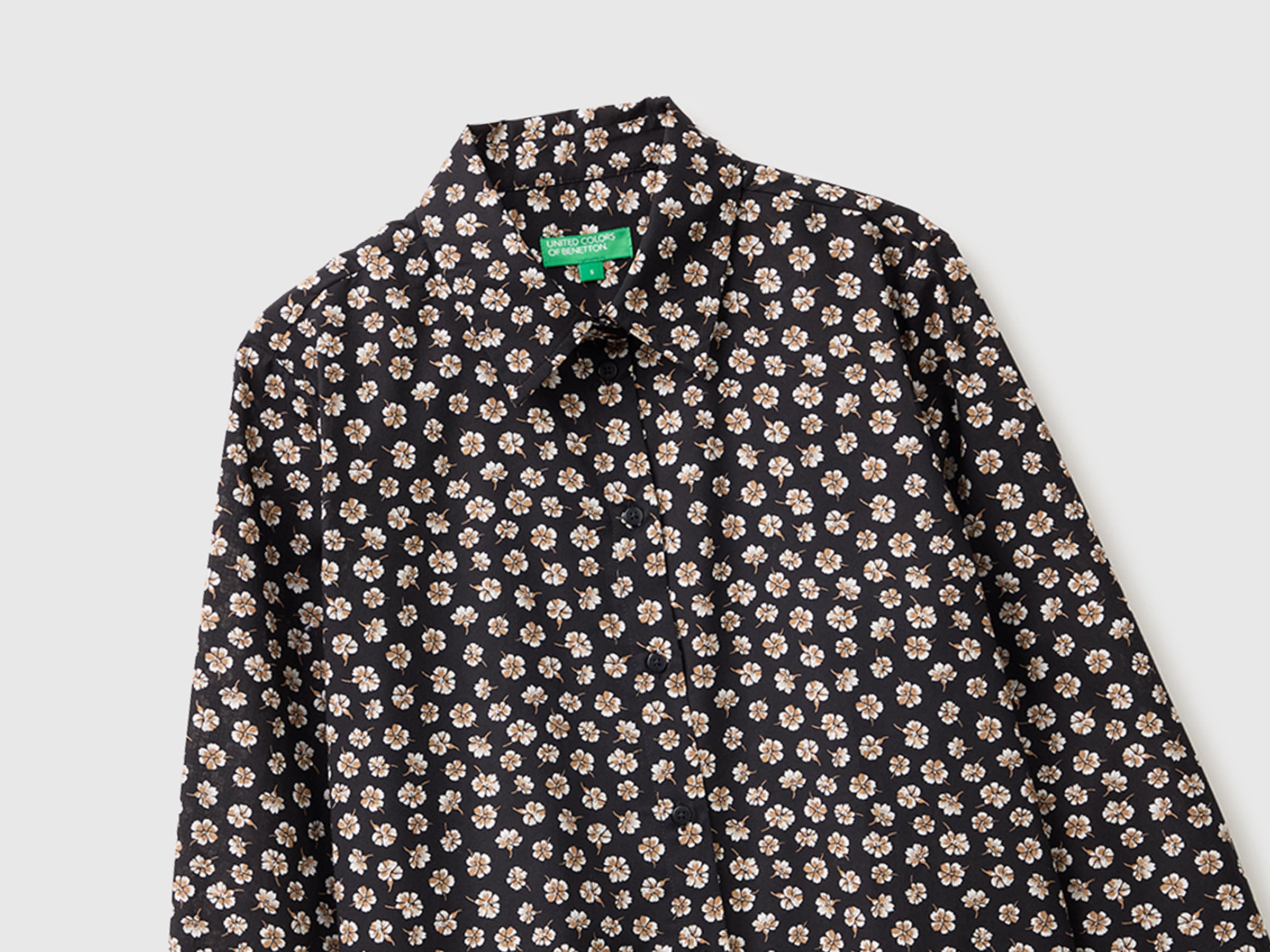 United Colors of Benetton camicia fantasia cotone manica lunga M