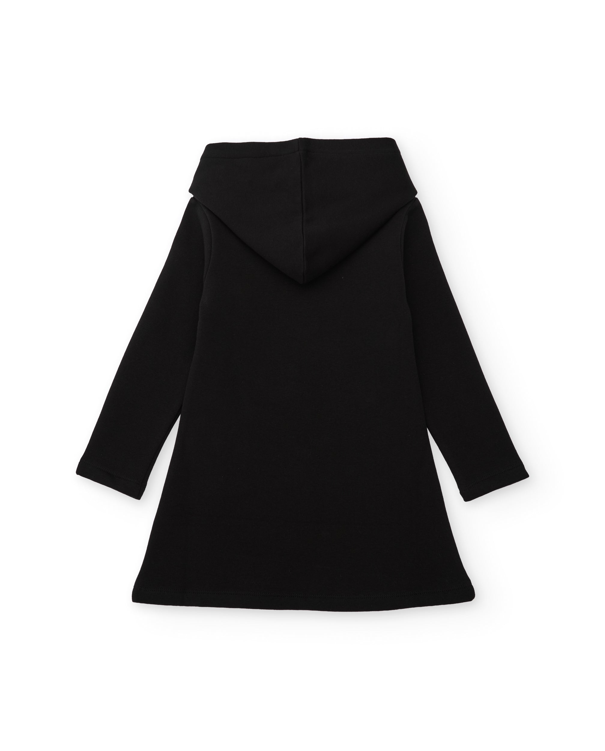 TucTuc Vestiti Cappuccio vestito bambina nero felpa