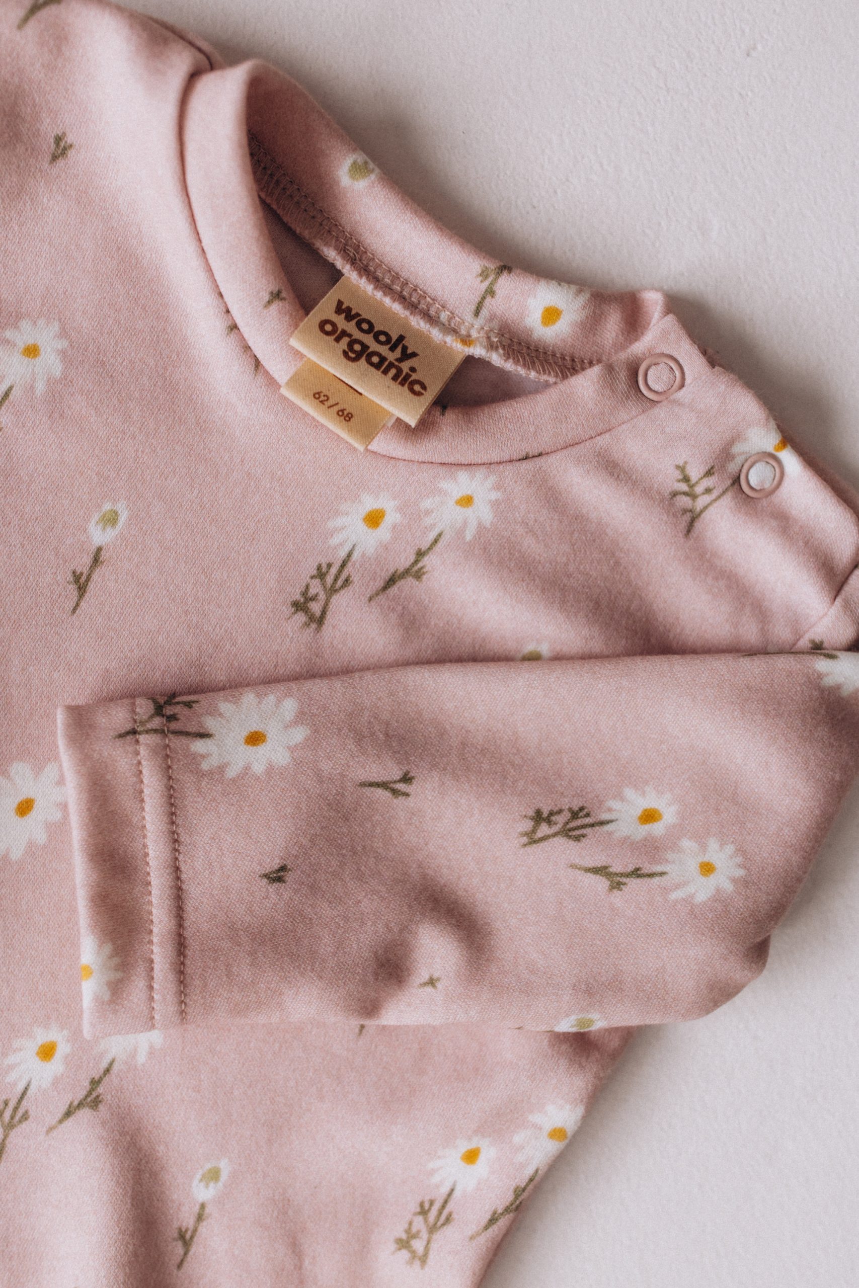 Woolly Organic Baby maglietta interlock bottoni cotone bio