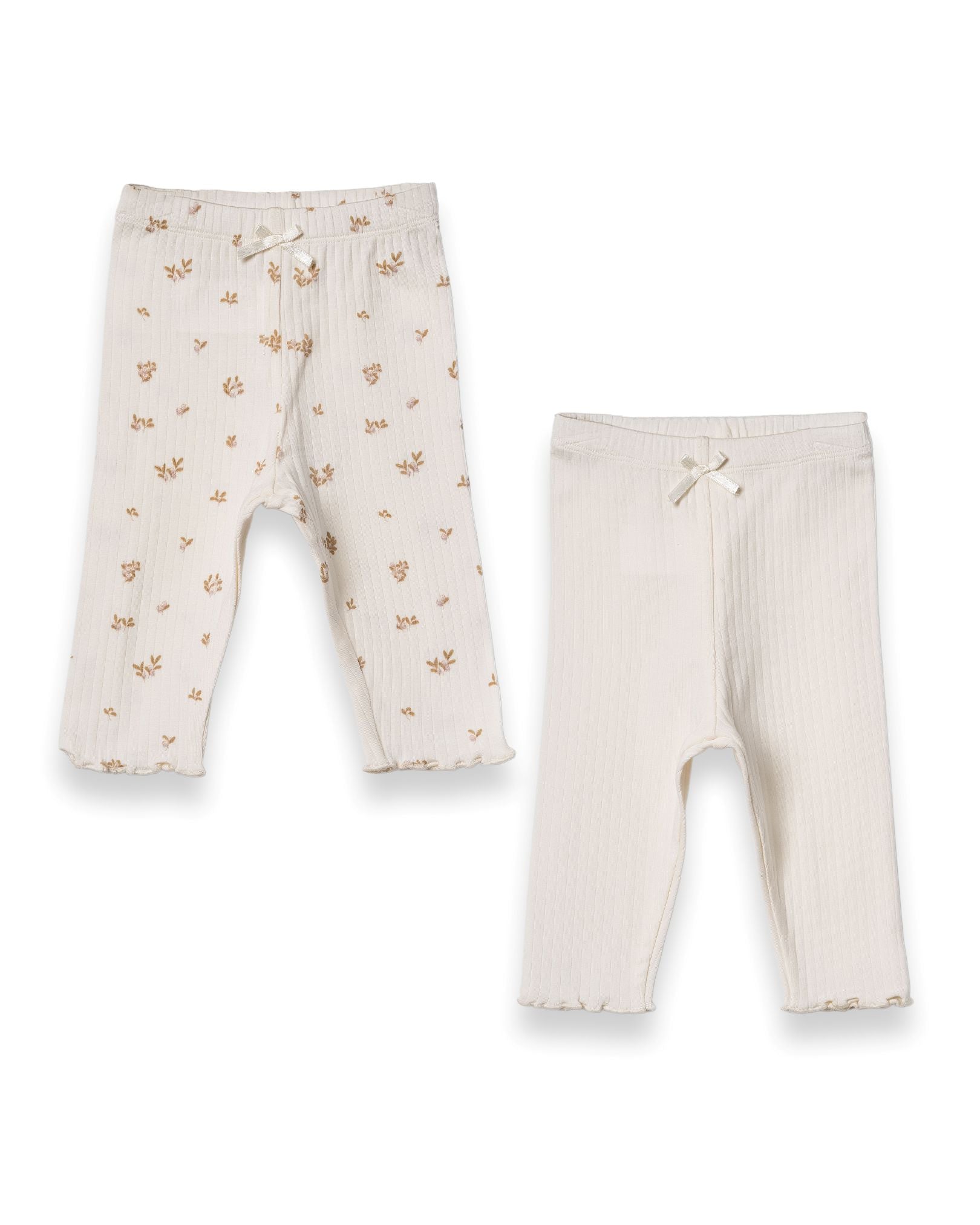 Kocarcia Babycosy Set 2 Pantaloni Modal Crema Neonato