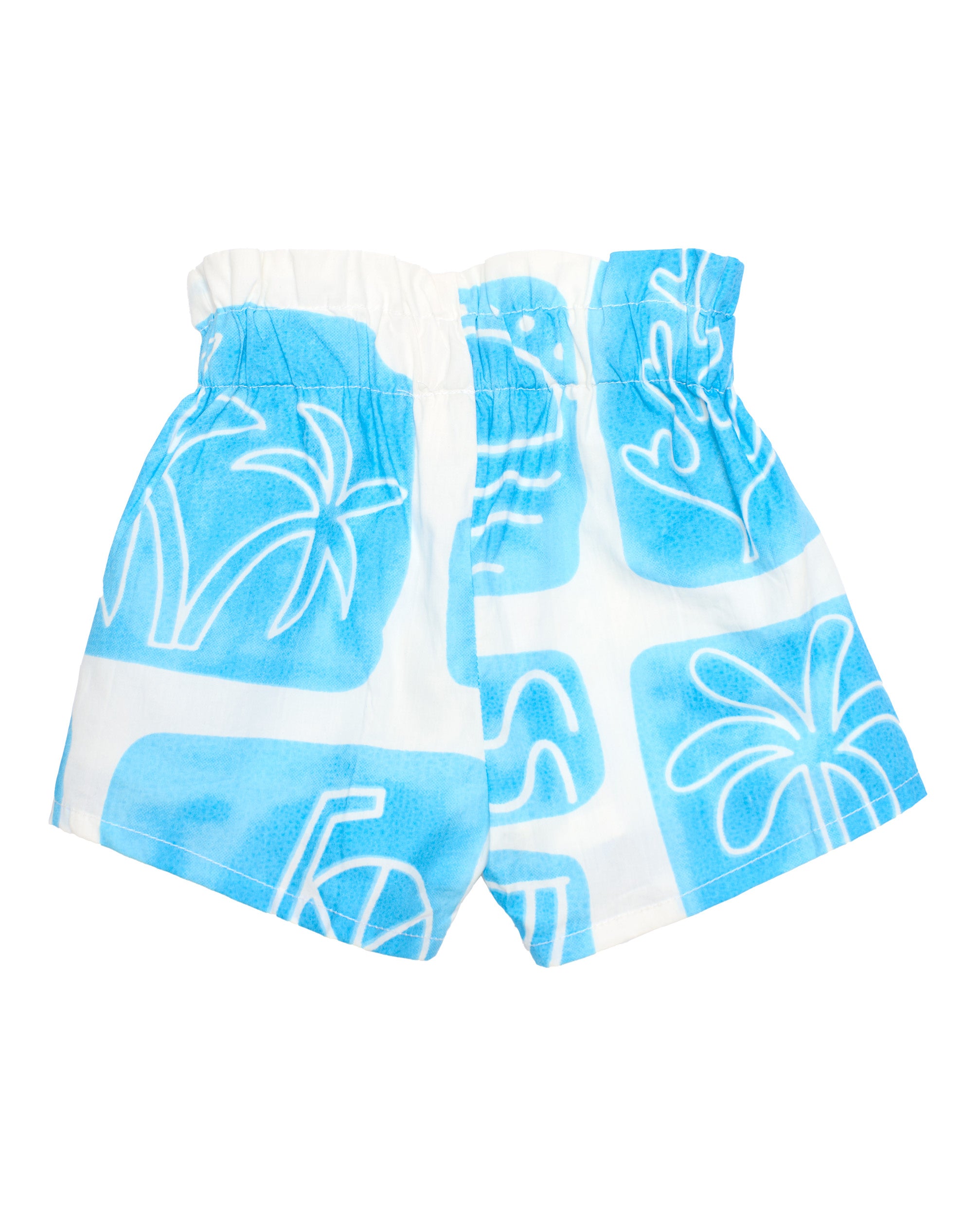 TucTuc Bermuda Short Bambina Stampa Marina Bianco