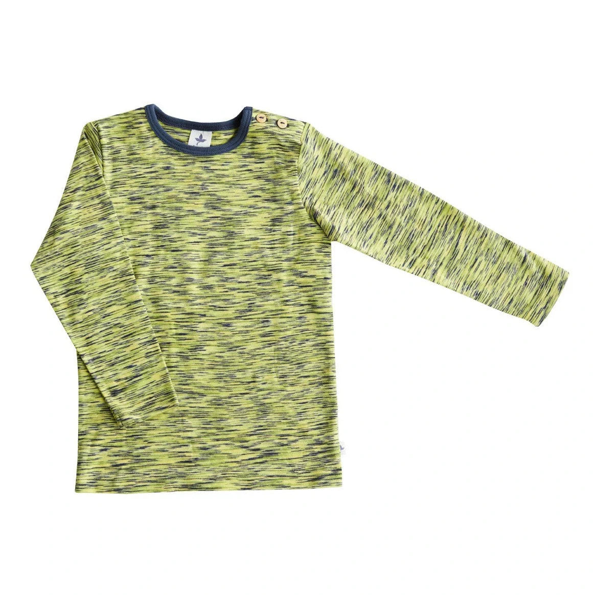 Leela Maglietta Maniche Lunghe Verde Prato Bimbo Bio