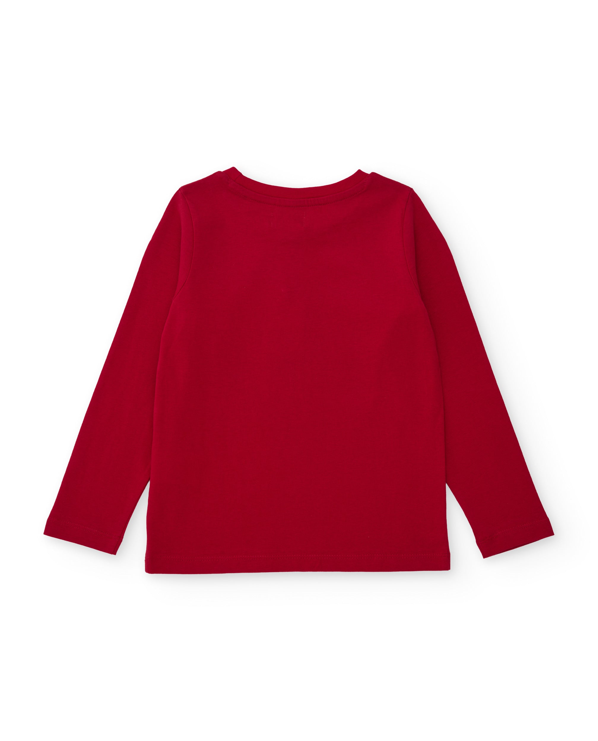 TucTuc Magliette Maglia Bambino Rossa Ruota Manica Lunga